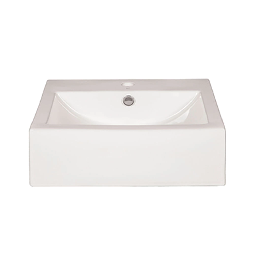 Lavamanos San con Rebalse Semiempotrar Rectangular Blanco