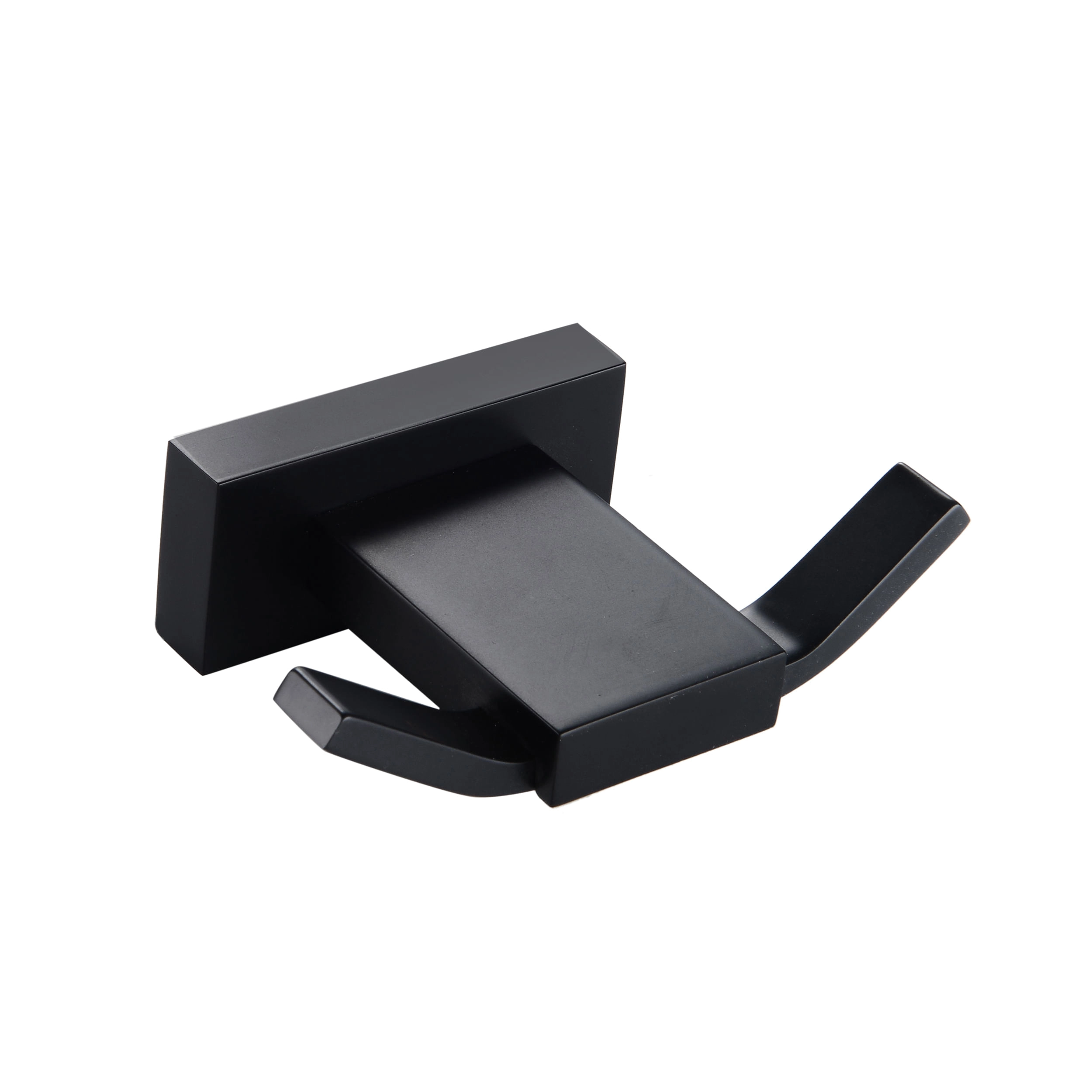 Percha Atlas Doble Latón Negro 8.6x5.5x2.5 cm