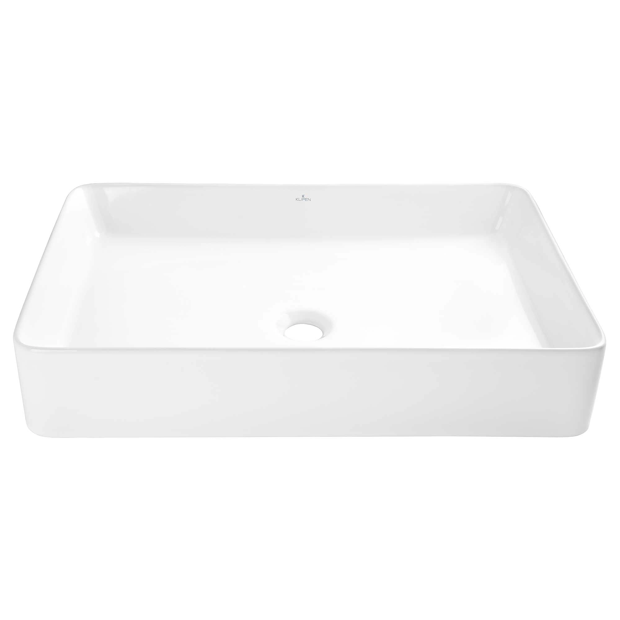 Lavamanos Delia sin Rebalse Sobre Cubierta Cuadrado Blanco 610x405x110 mm