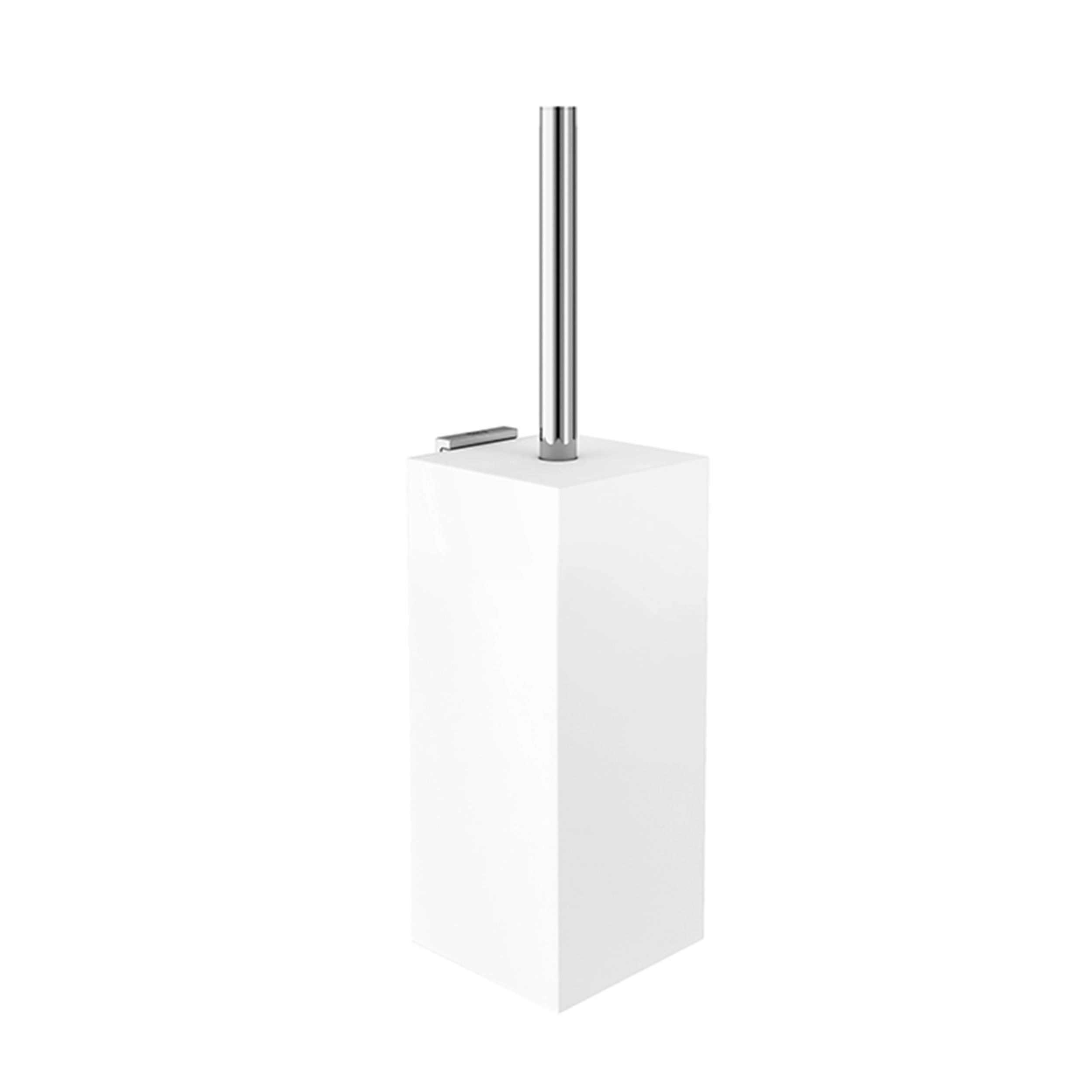 Limpiador WC Rubik Latón Blanco 8.6x8.6x34.5 cm