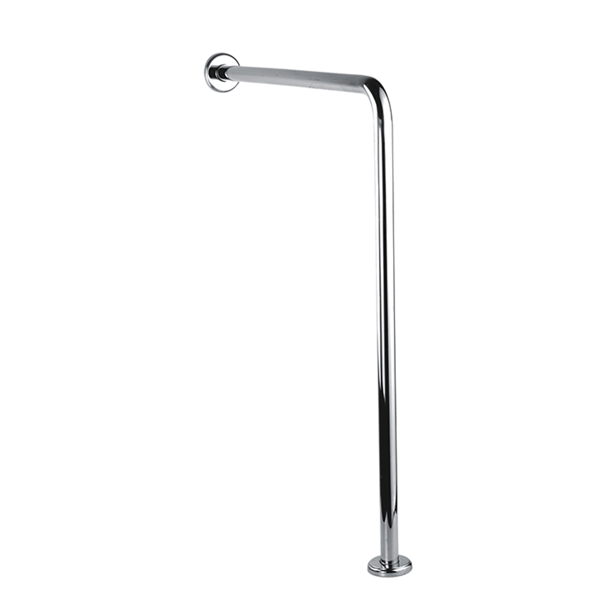 Barra De Seguridad Global Vertical 79X85 cm A Piso Acero Inoxidable Satinado
