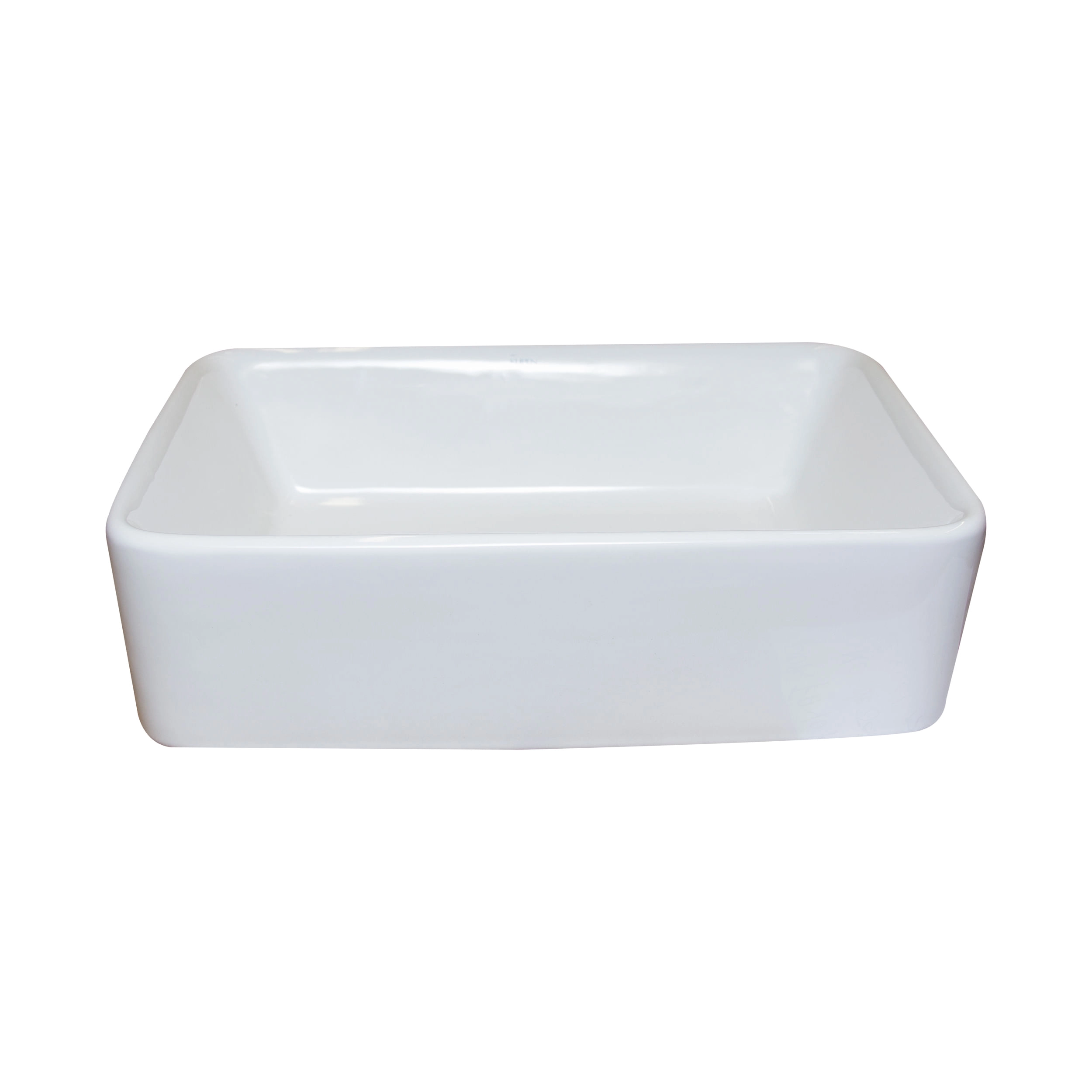 Lavamanos Tau sin Rebalse Sobre Cubierta Rectangular Blanco