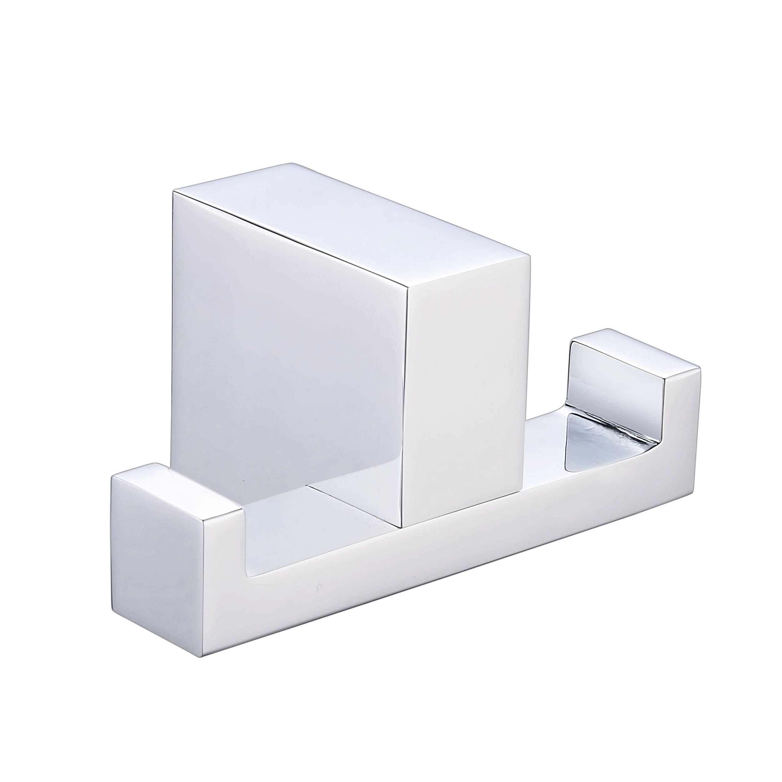Percha Kubika Doble Latón Cromado 8x4.5x4 cm