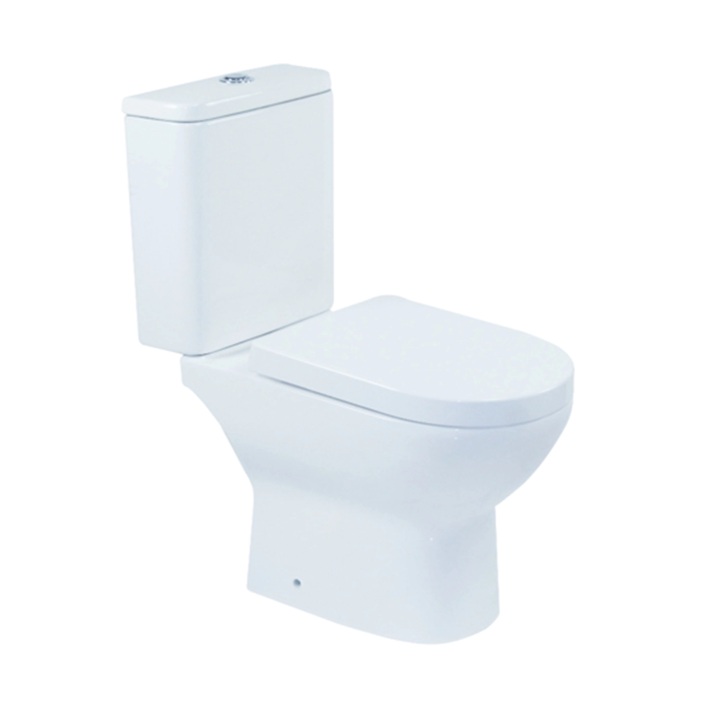 WC Two Piece Atenas-n Rimless Descarga a Muro 180 mm