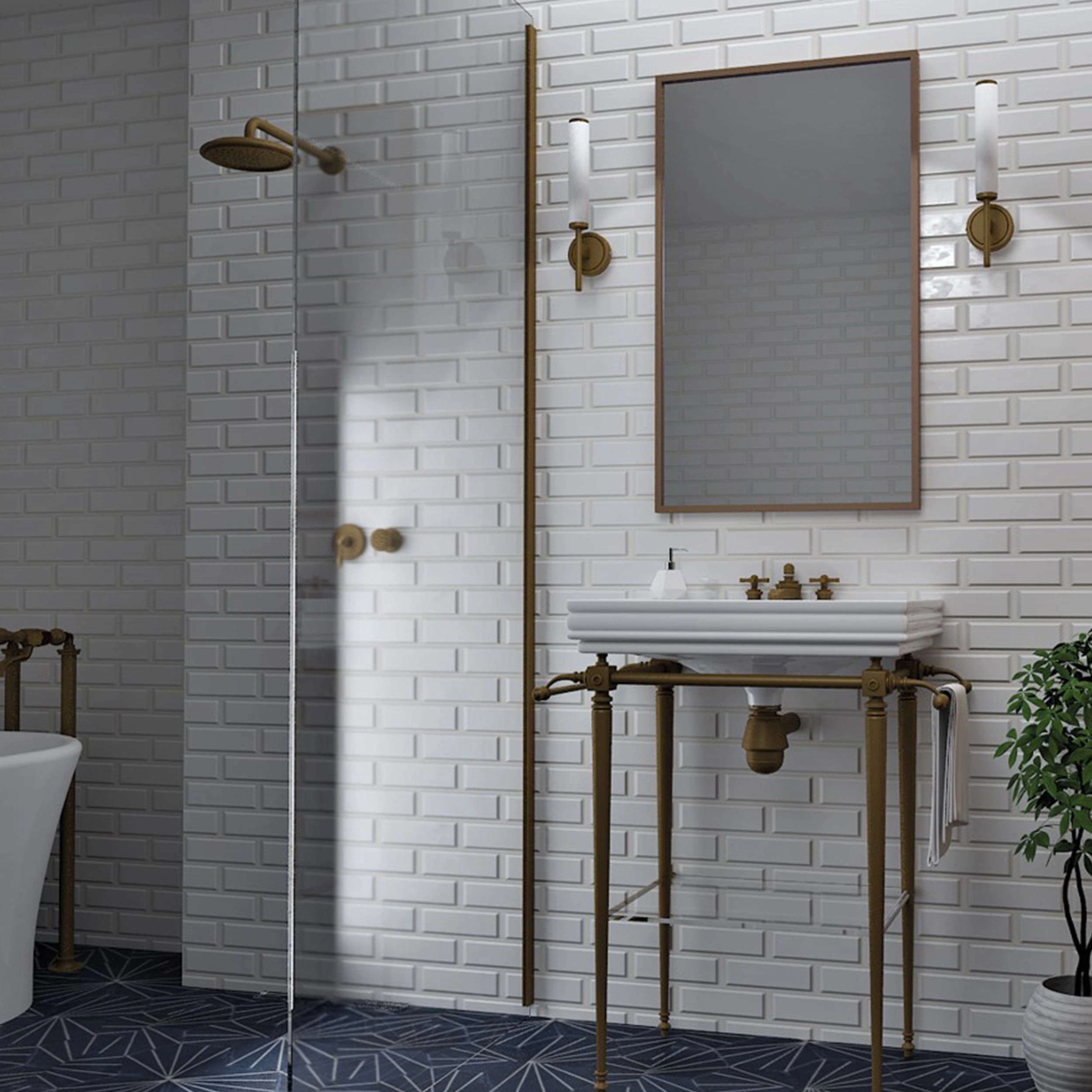 Espejo Ebro Rectangular Bronce 100x60 cm
