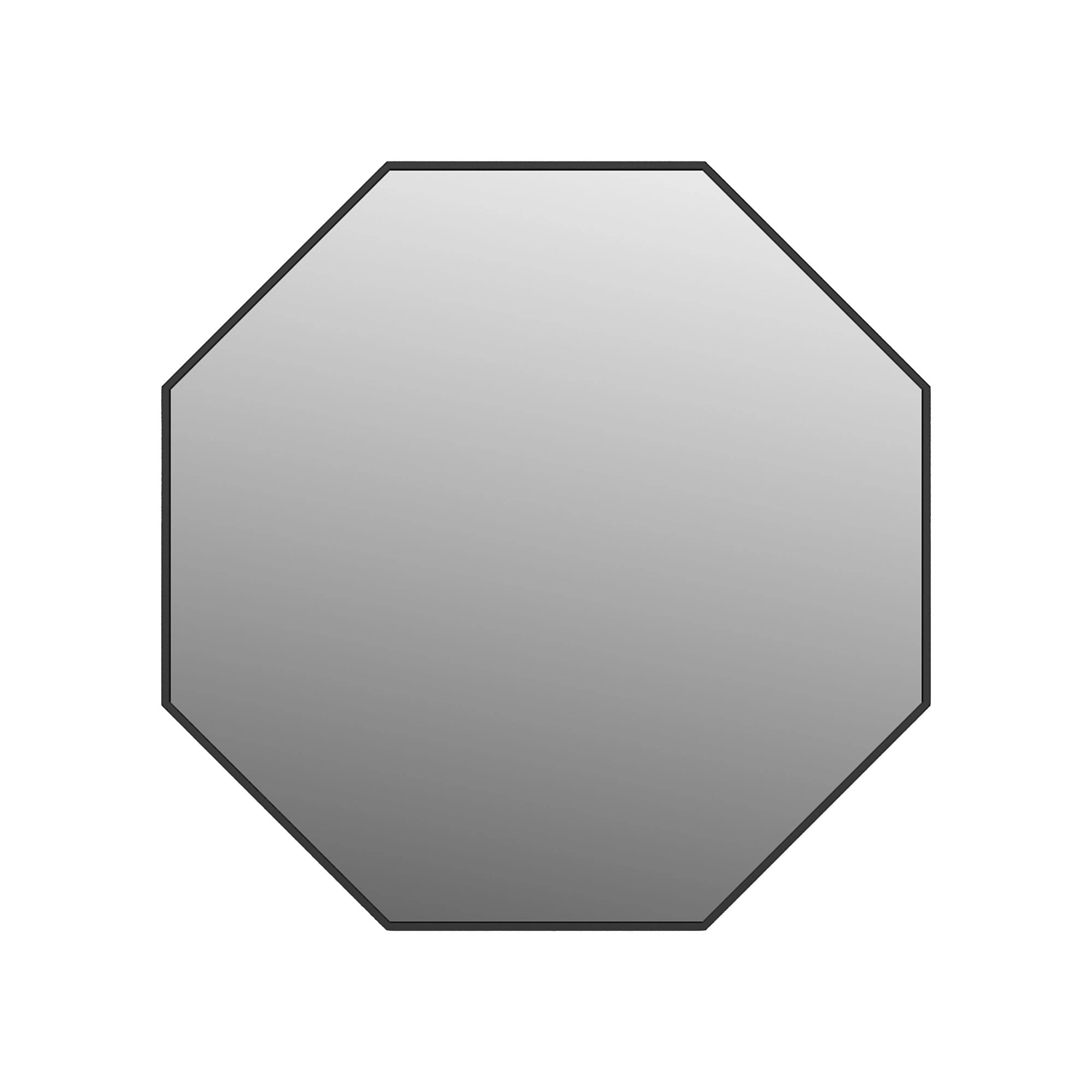 Espejo Hexagon Hexagonal Negro ø60 cm