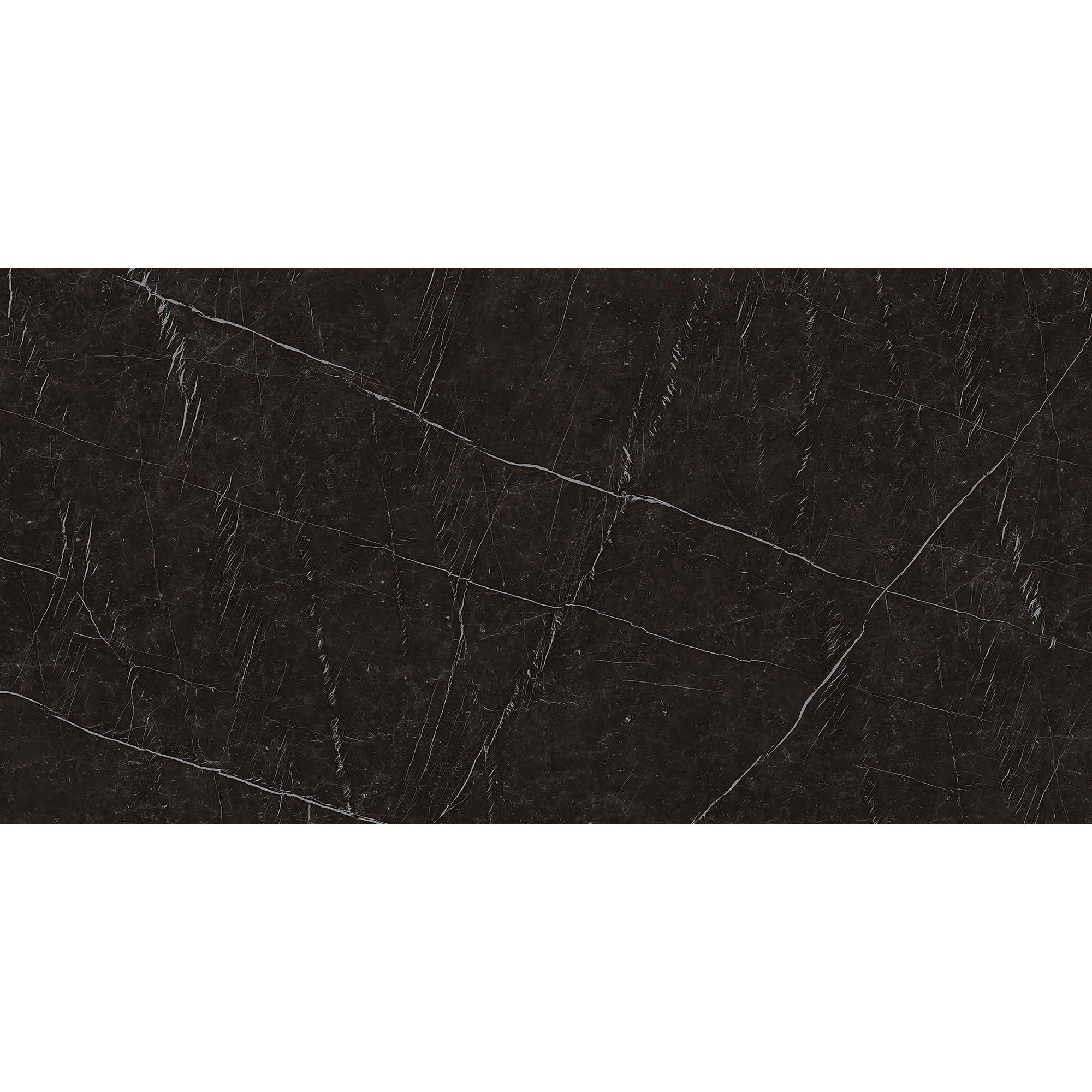 Plancha Ultracompacto Nero Marquina Negro Pulido A 162x324 cm
