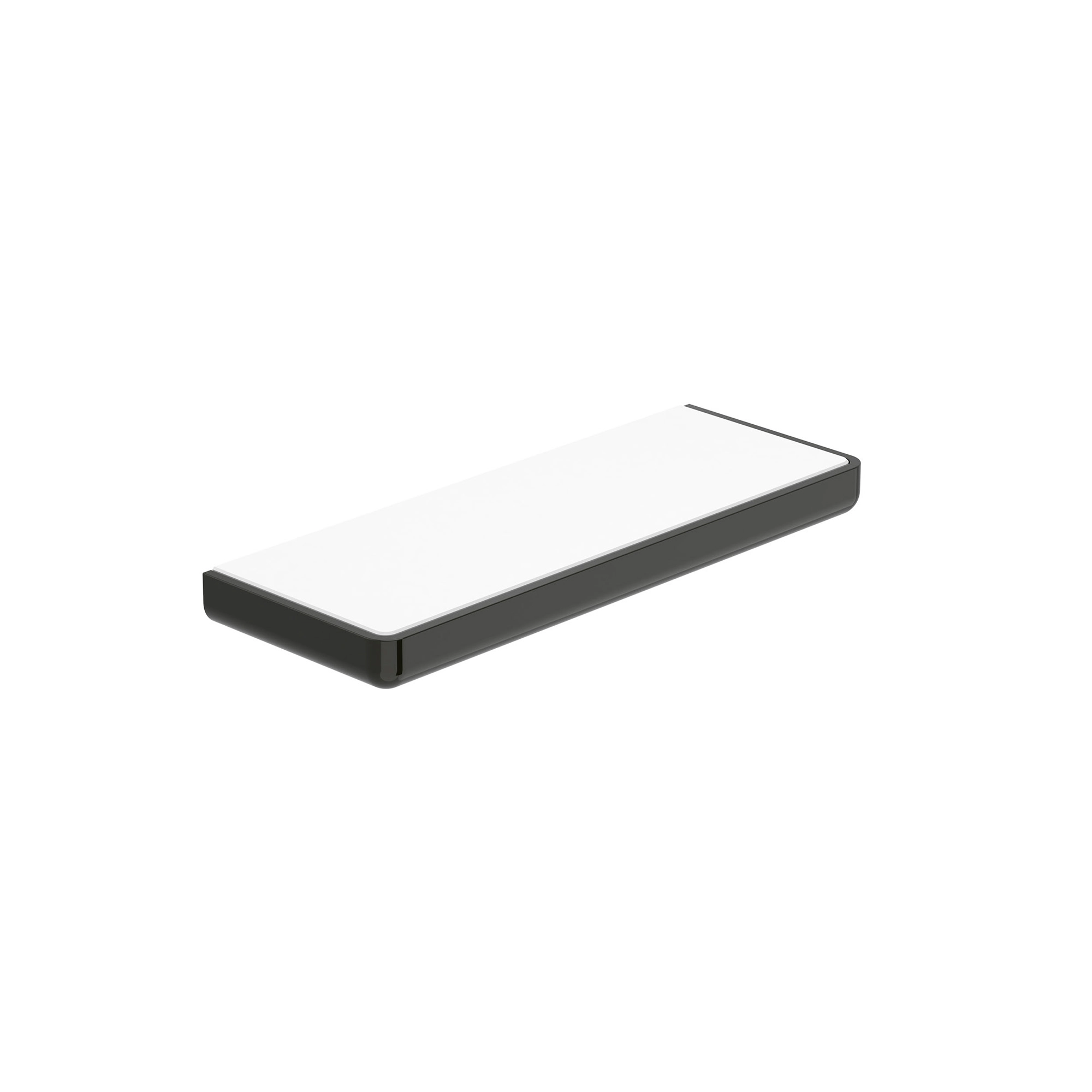 Repisa Tempo Mural Metal Negro 30x11x2.5 cm