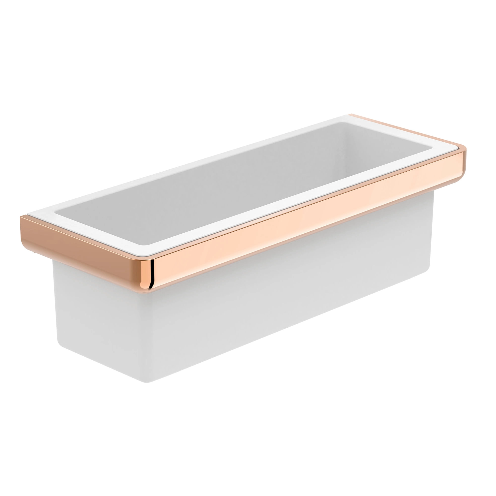 Contenedor Tempo Metal Rosado 30x11 cm