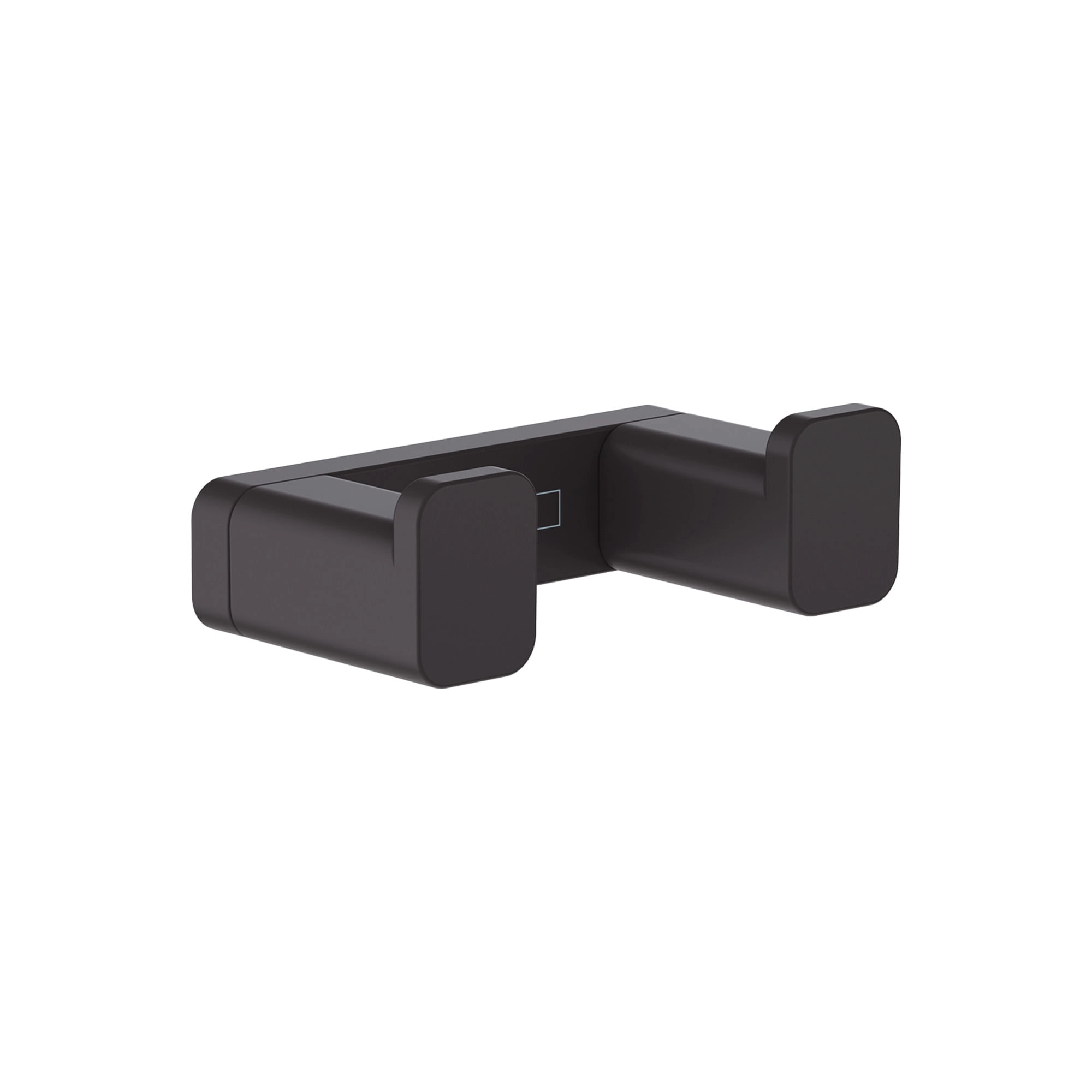 Percha Addstoris Doble Metal Negro 6.6x3.6x2.1 cm