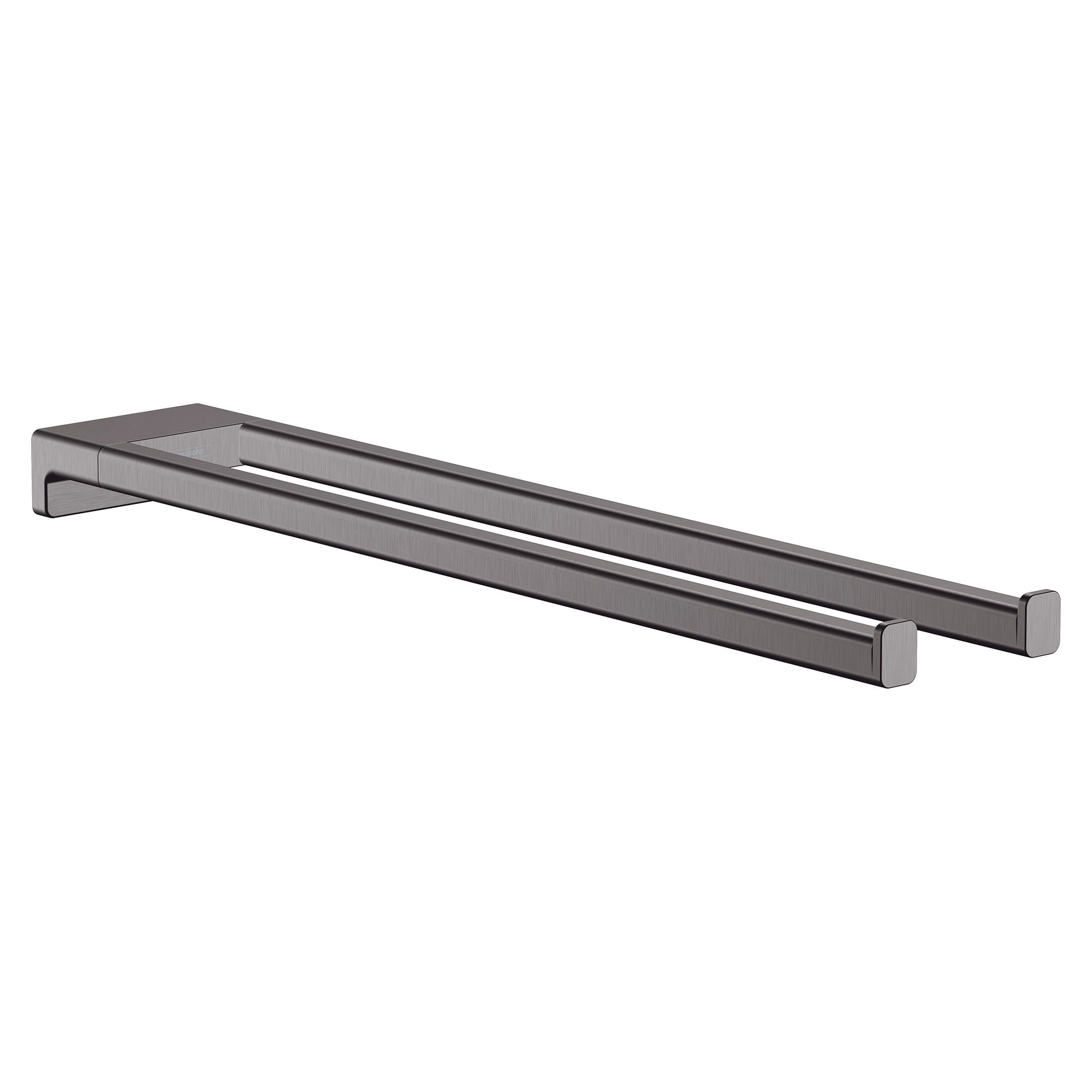 Toallero Addstoris de Barra Doble Metal Grafito 8x44.5x3.2 cm