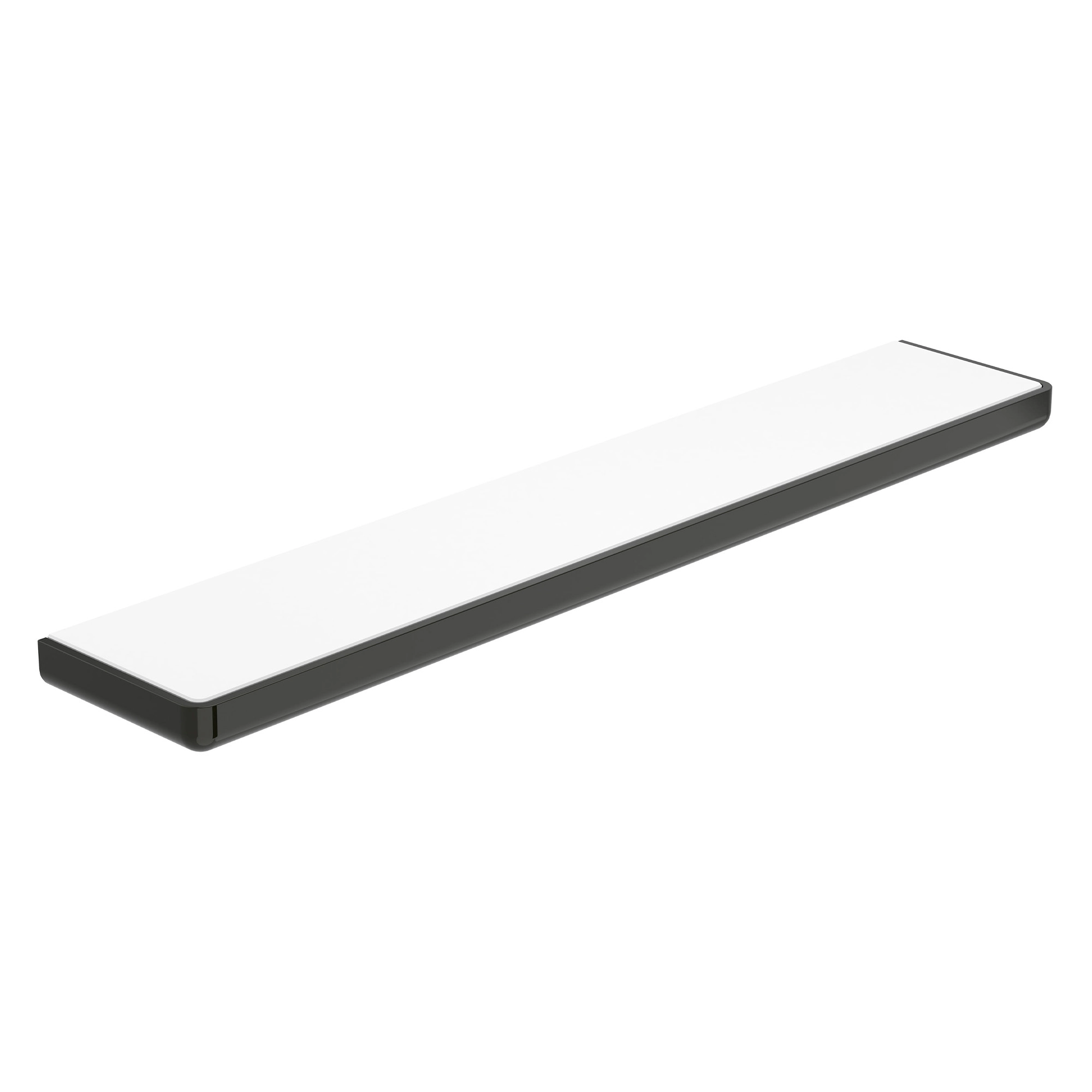 Repisa Tempo Mural Metal Negro 60x11x2.5 cm