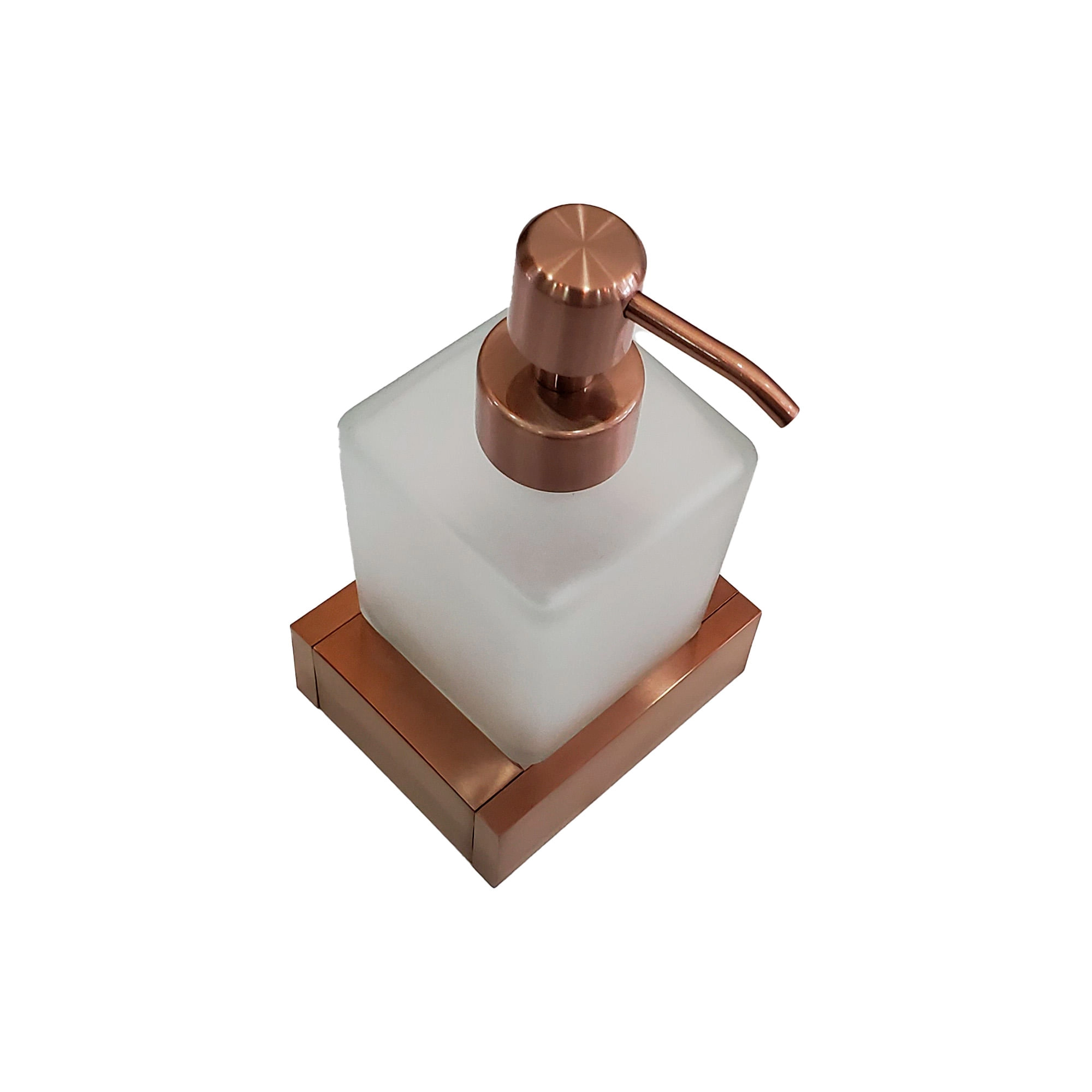 Dispensador de Jabón Kubika Latón Rosado 8.4x8.5x16.7 cm