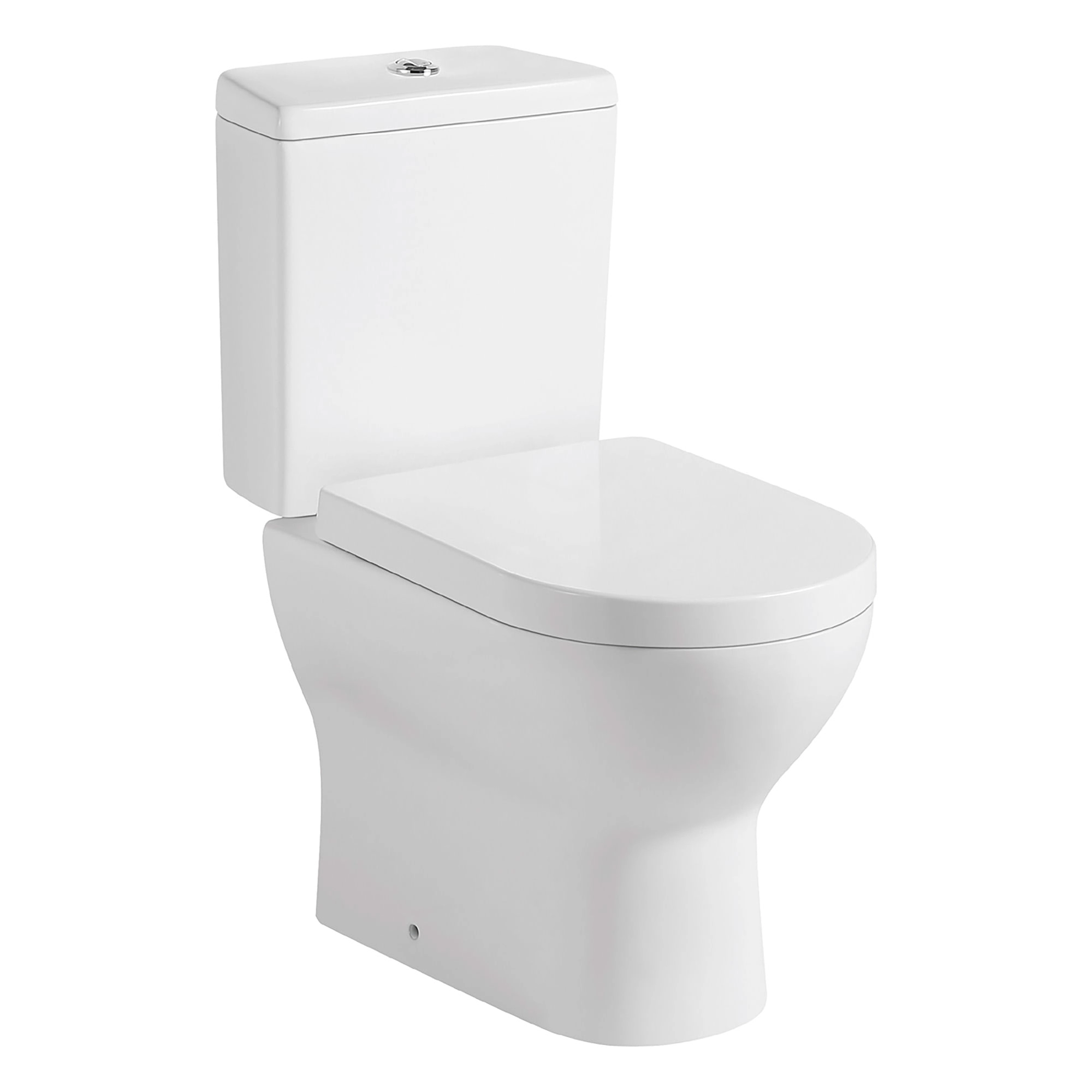 WC Two Piece Atenas-n Rimless Descarga a Piso 300 mm