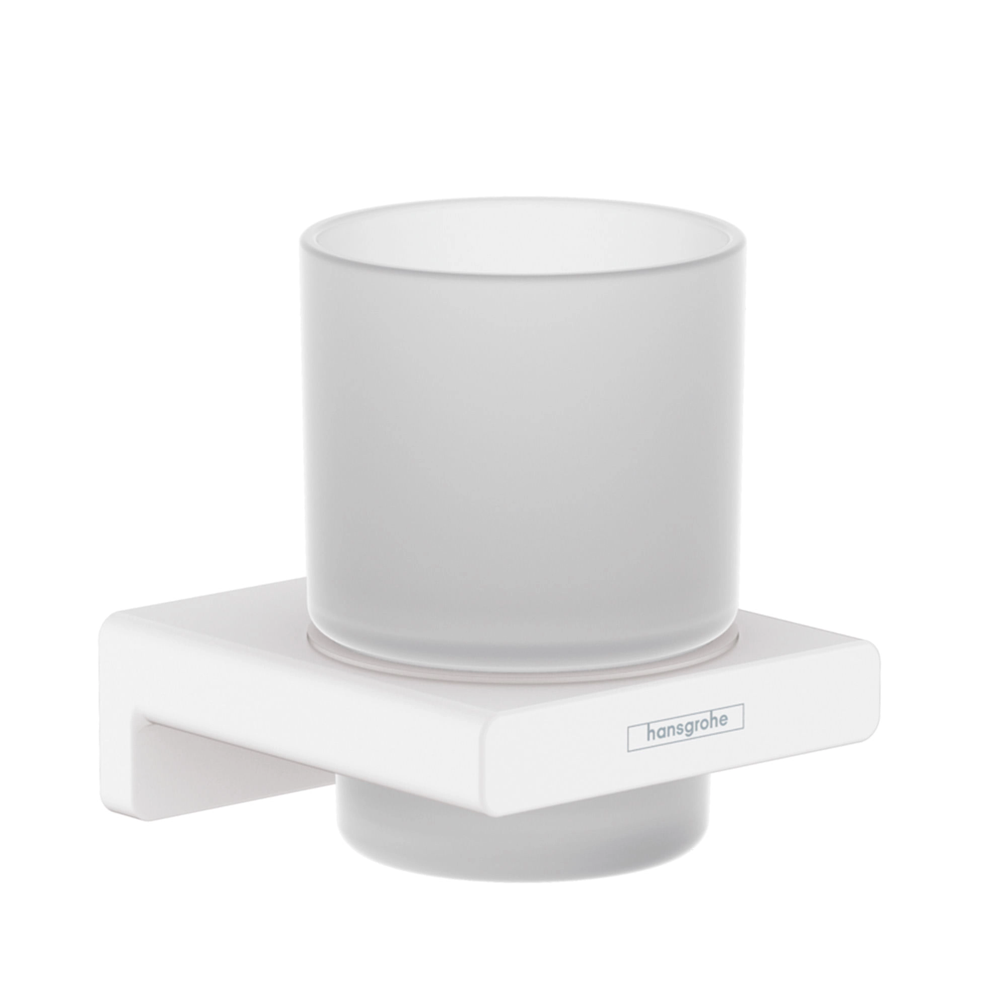 Portavaso Addstoris Vidrio y Metal Blanco 8.1x9.1x9.4 cm