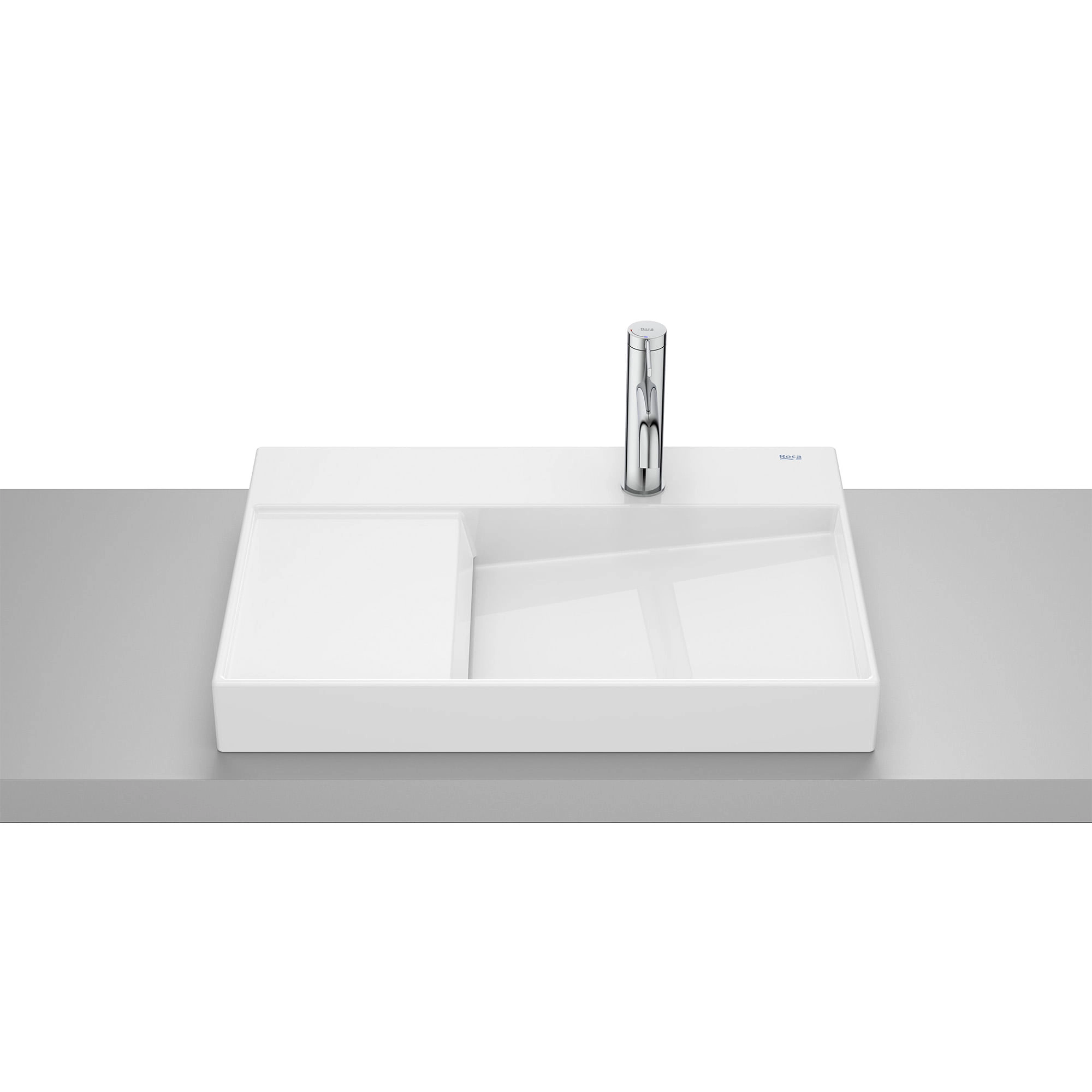 Lavamanos de Sobreponer Horizon View Blanco 600x420x80 mm