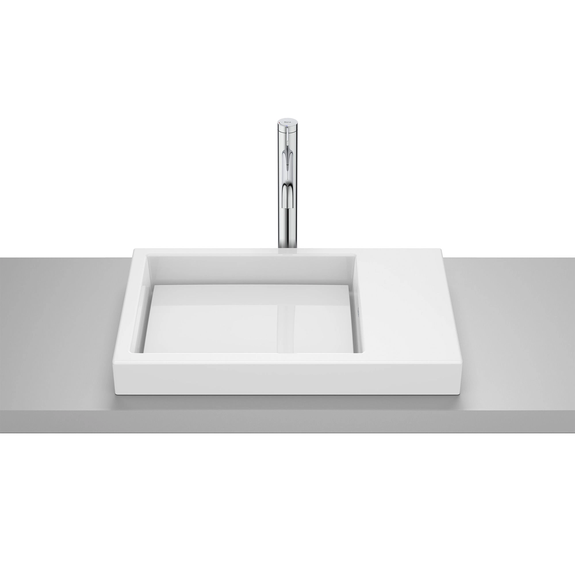 Lavamanos de Sobreponer Horizon Skyline Blanco 600x380x70 mm