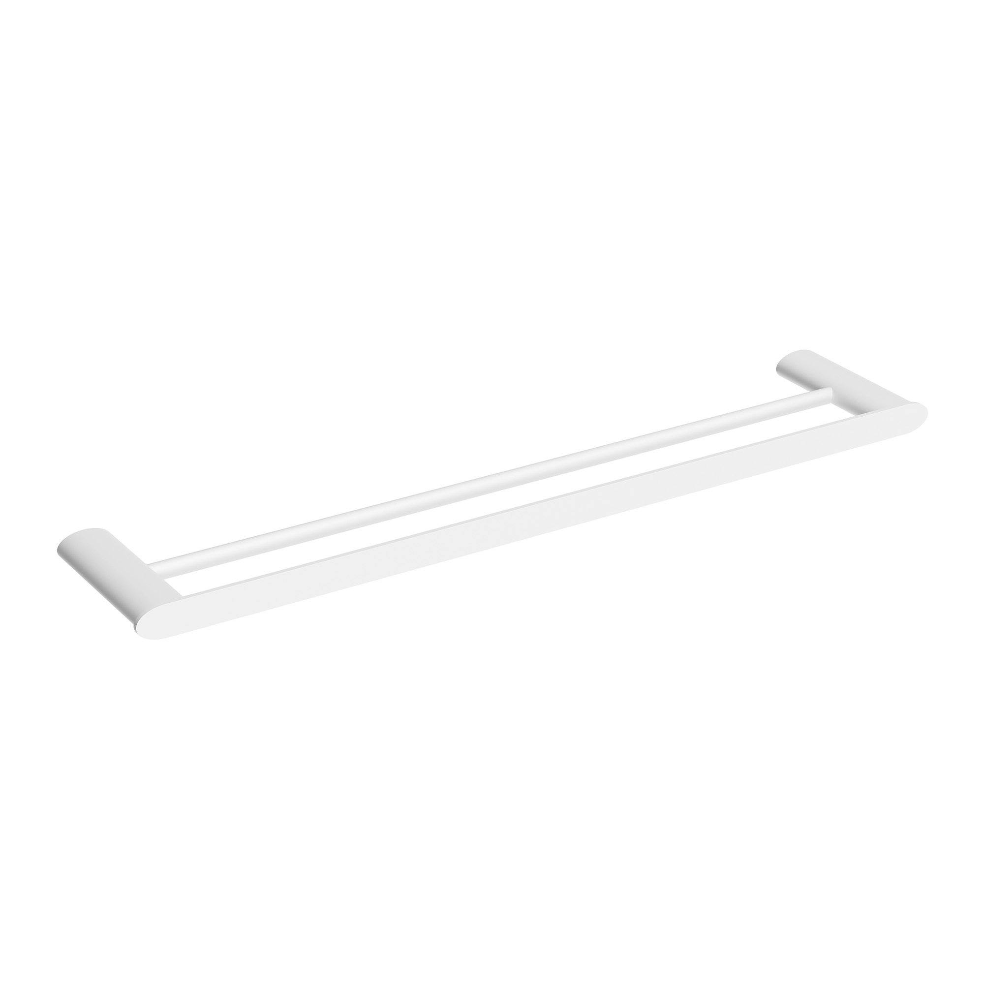 Toallero Urban de Barra Doble Acero Inoxidable Blanco 60x12x2.2 cm