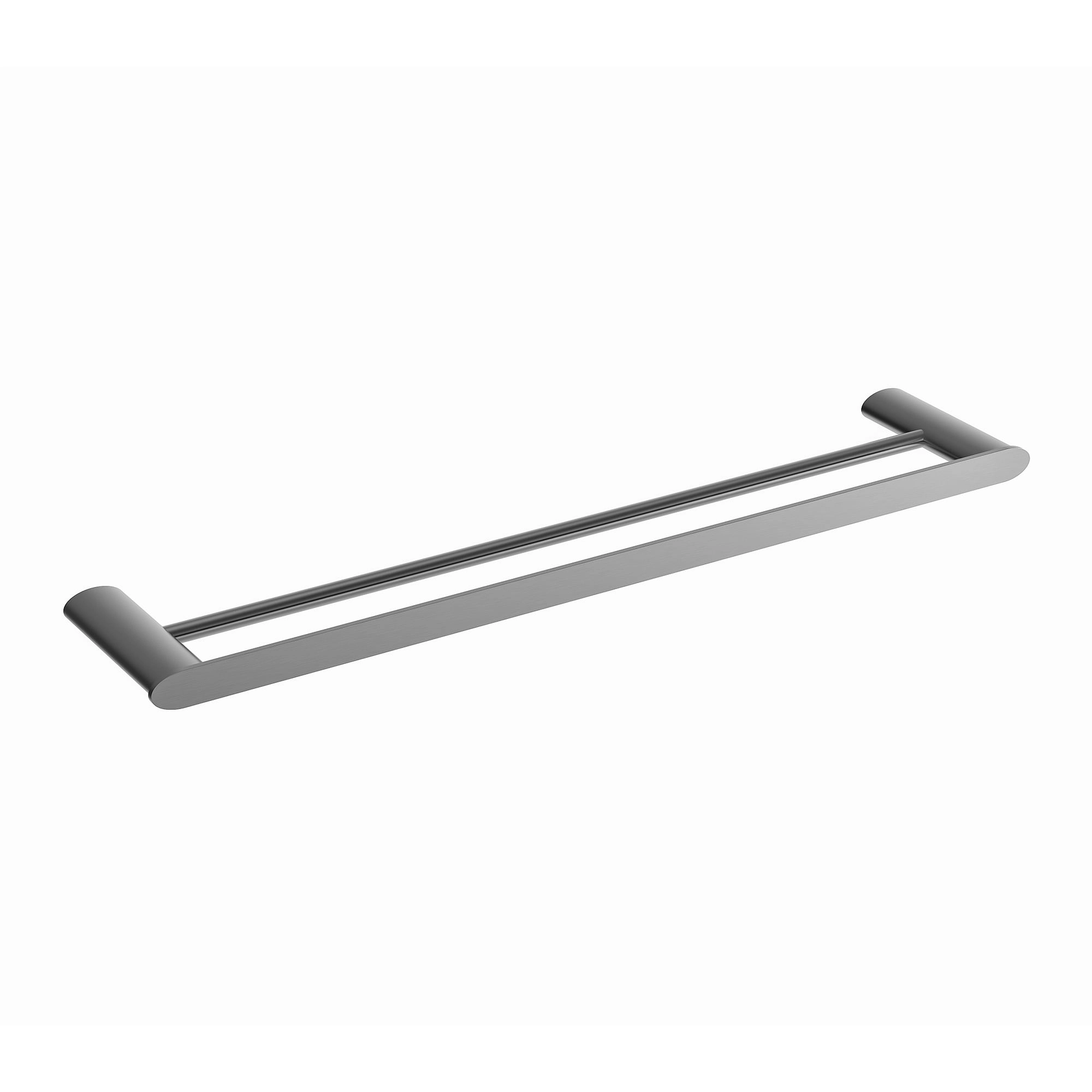 Toallero Urban de Barra Doble Acero Inoxidable Gris 60x12x2.2 cm