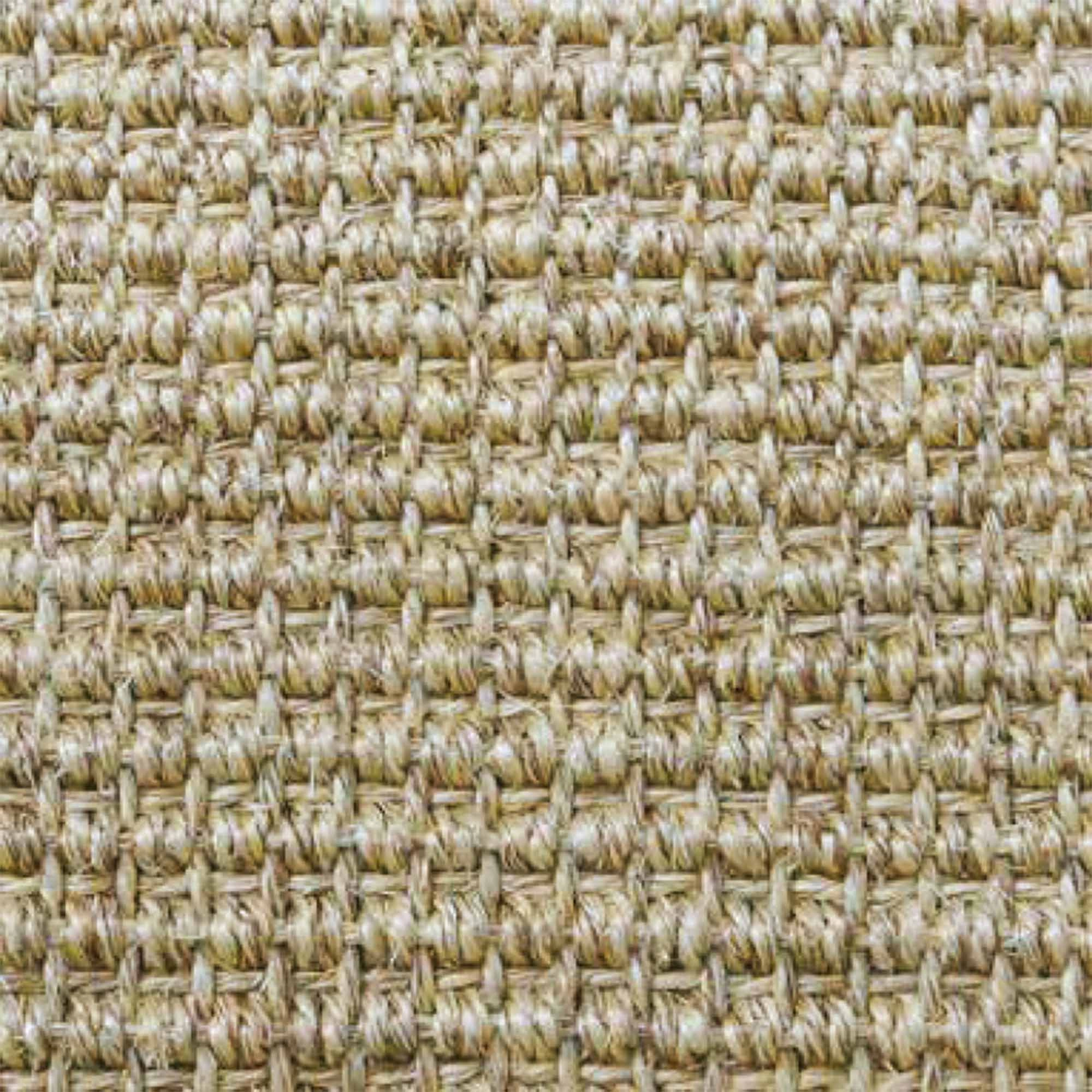Alfombra Decorativa Sisal Firenze Sesamo Borde Beige Tela Espiga 2000x3000x4.4 mm
