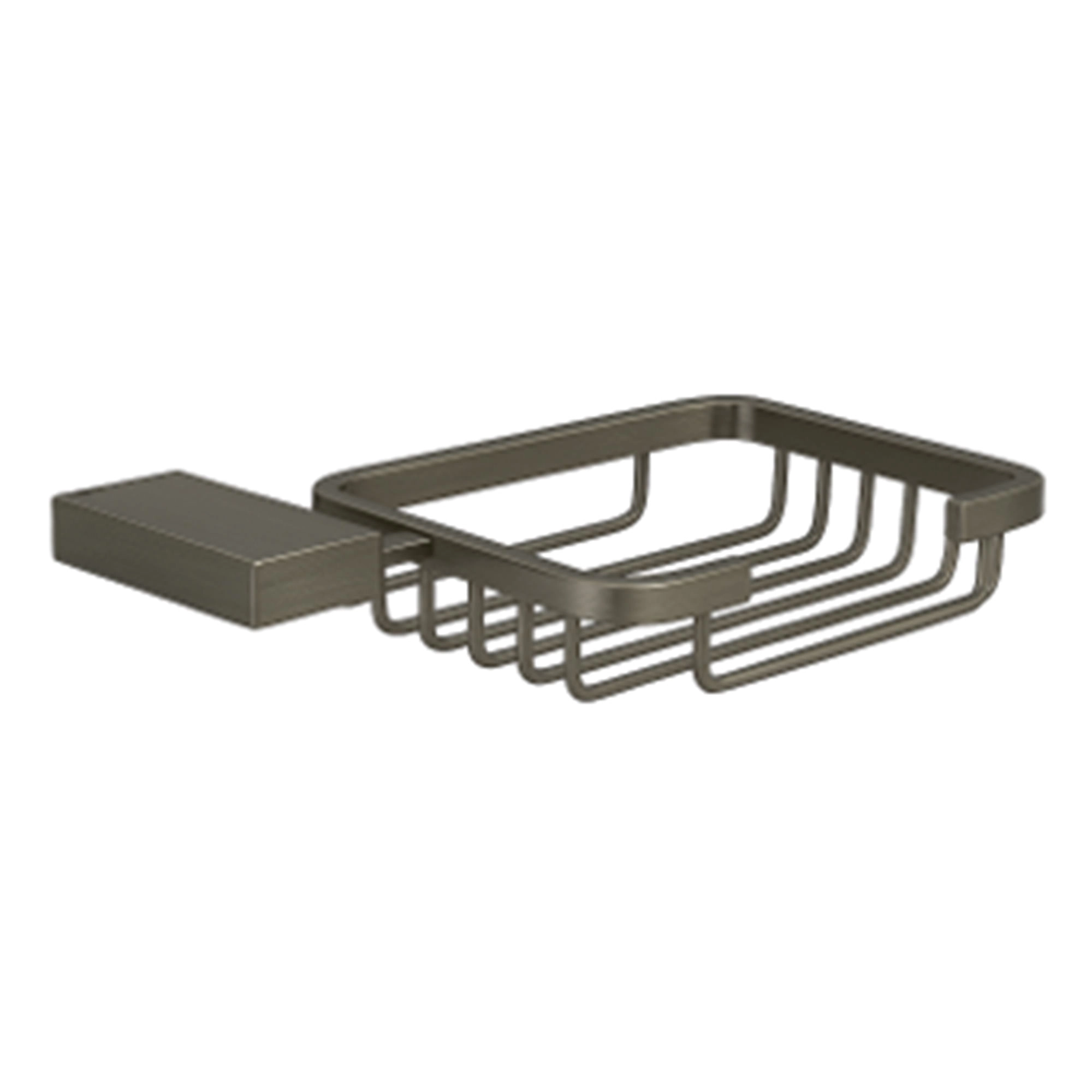 Jabonera Asis Rejilla Zinc Grafito 16.5x9x3 cm