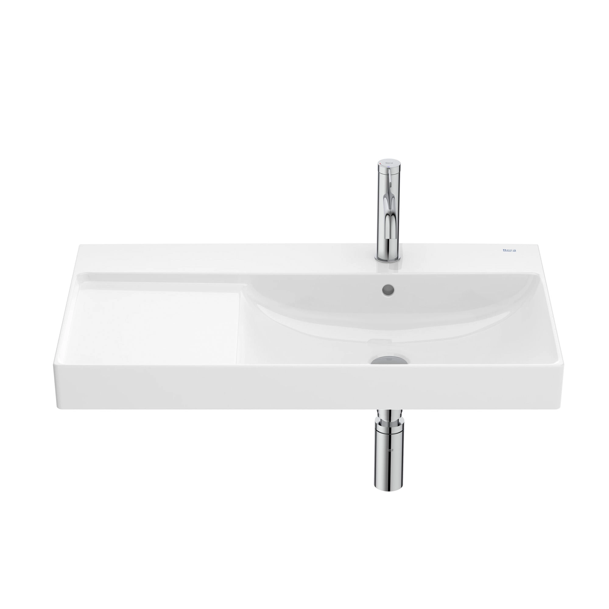 Lavamanos Ona Suspendido Rectangular Derecho Blanco 460x800x160 mm