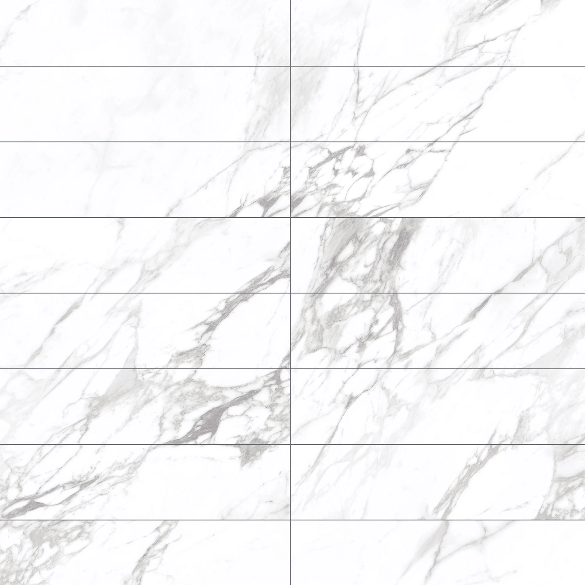 Porcelanato Prestige Blanco Mate Tipo Mármol 15x60 cm