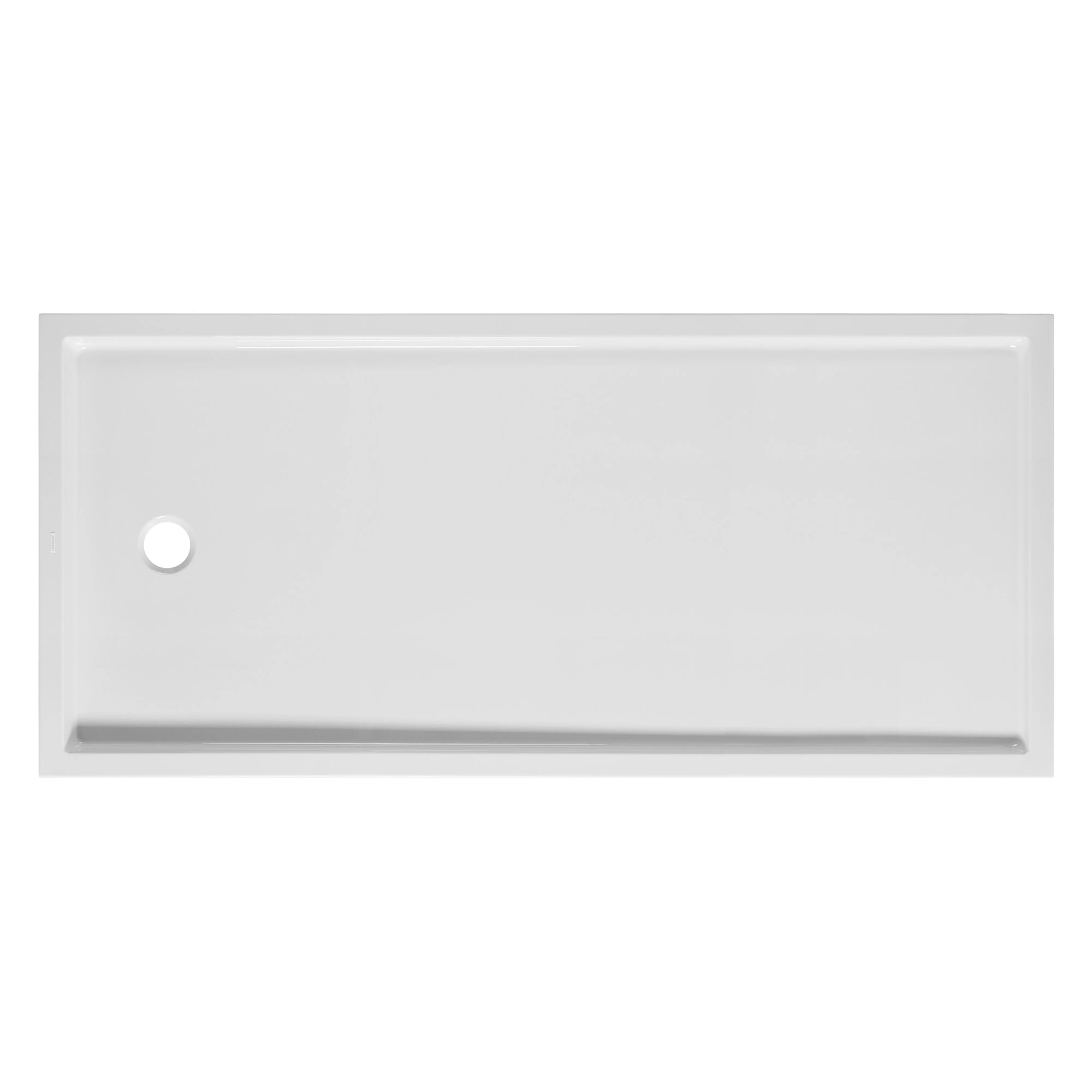 Receptáculo Blanco Piano Sin Antideslizante 120x80 cm