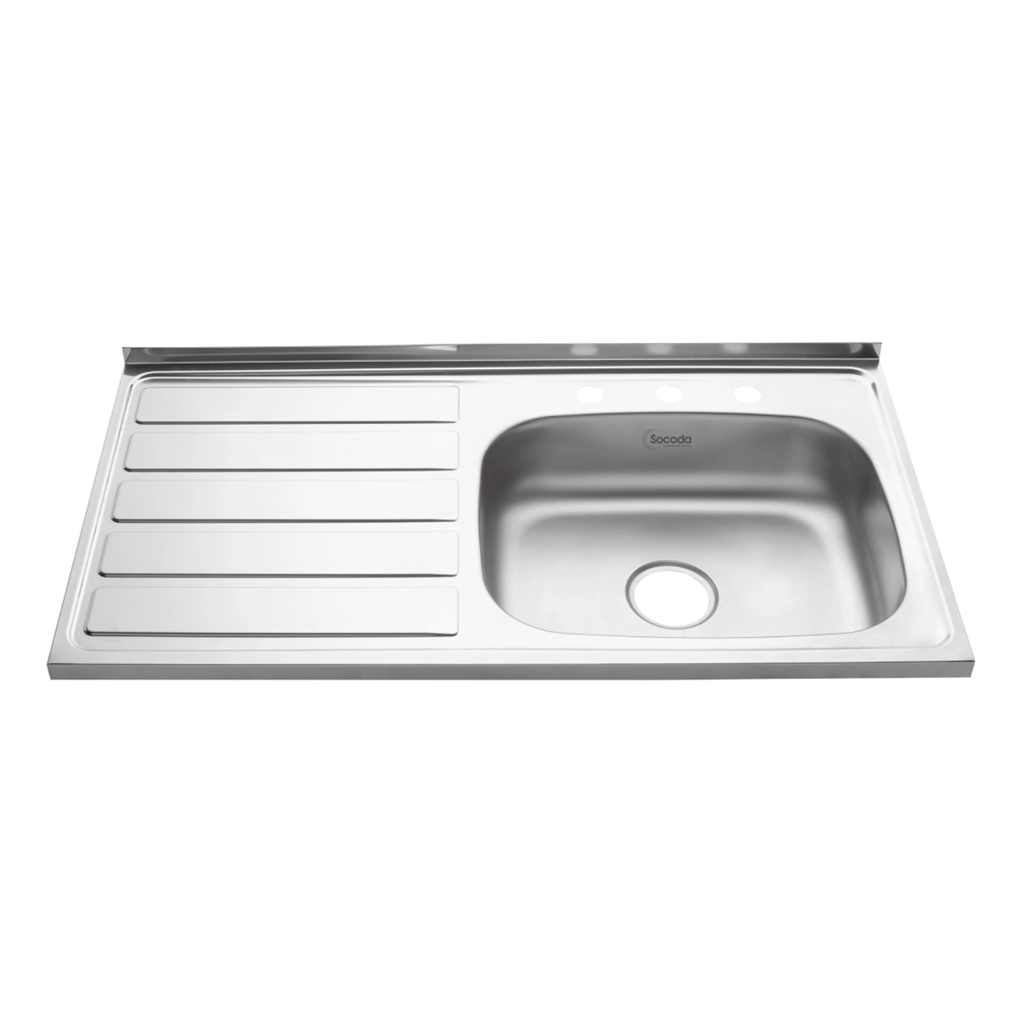 Lavaplatos Socoda 1 Cubeta y Escurridor Acero 1000x510x150 mm