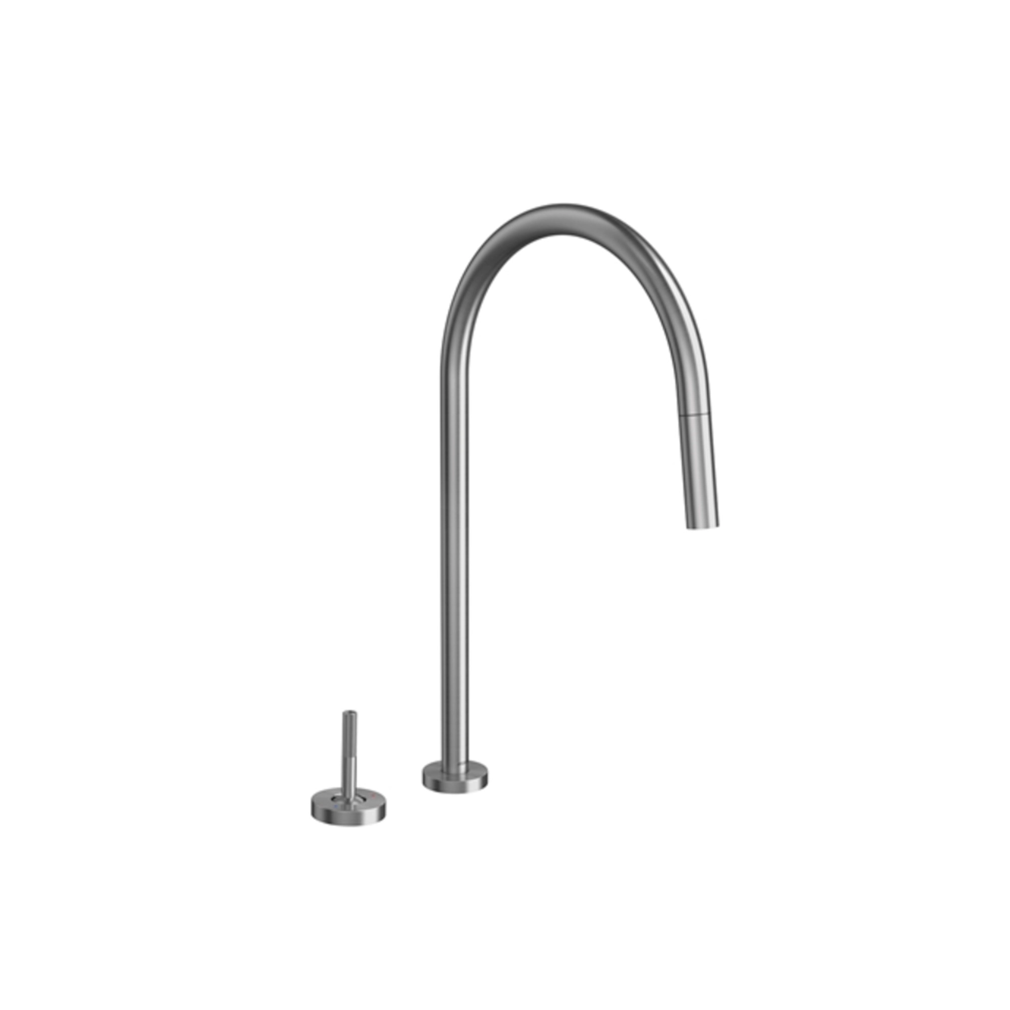 Griferia Cocina Mix Palanca 1 Jet 1546270 Brushed Graphite