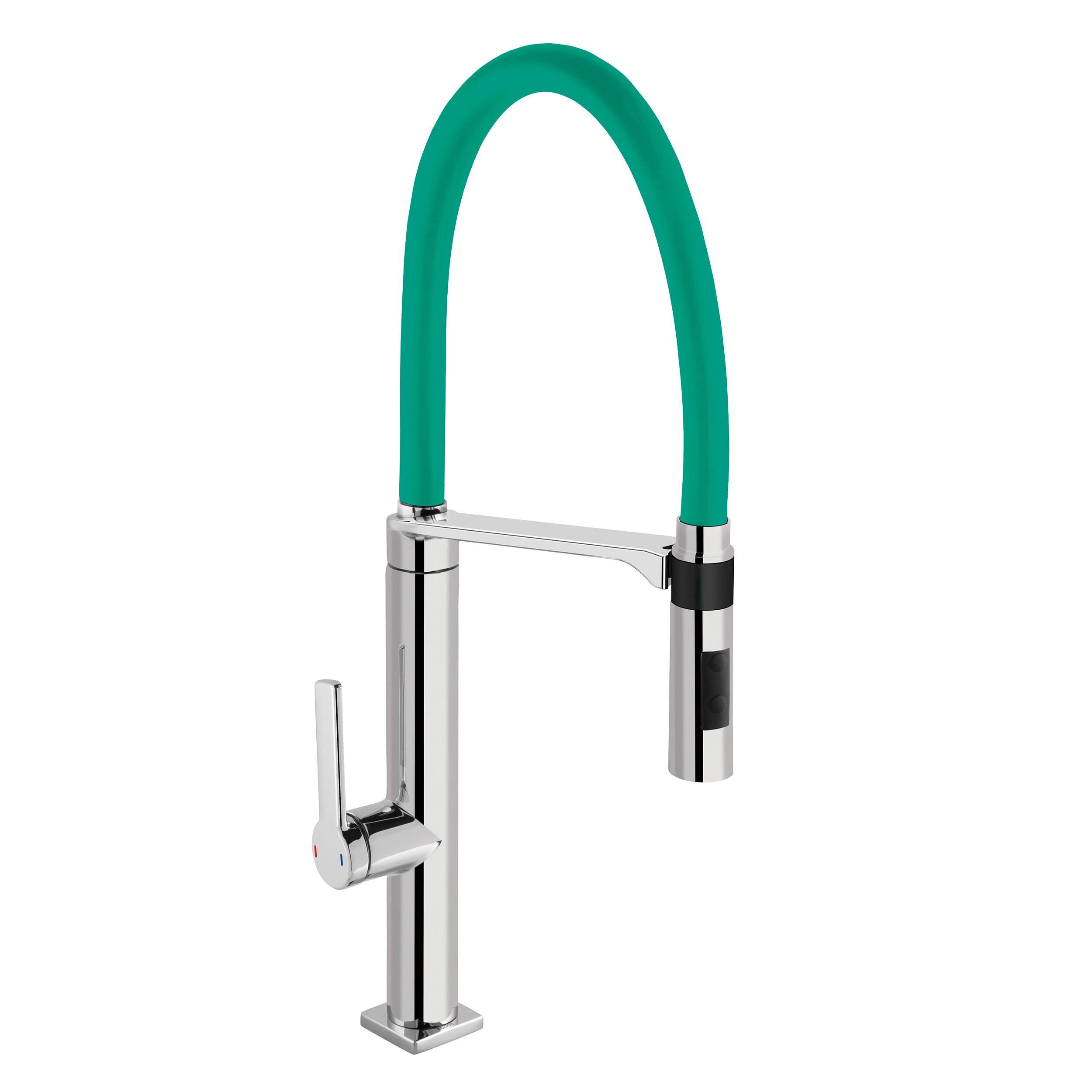 Grifería Cocina Doc Extraíble Caño Flexible 2 Jet 695781 Verde