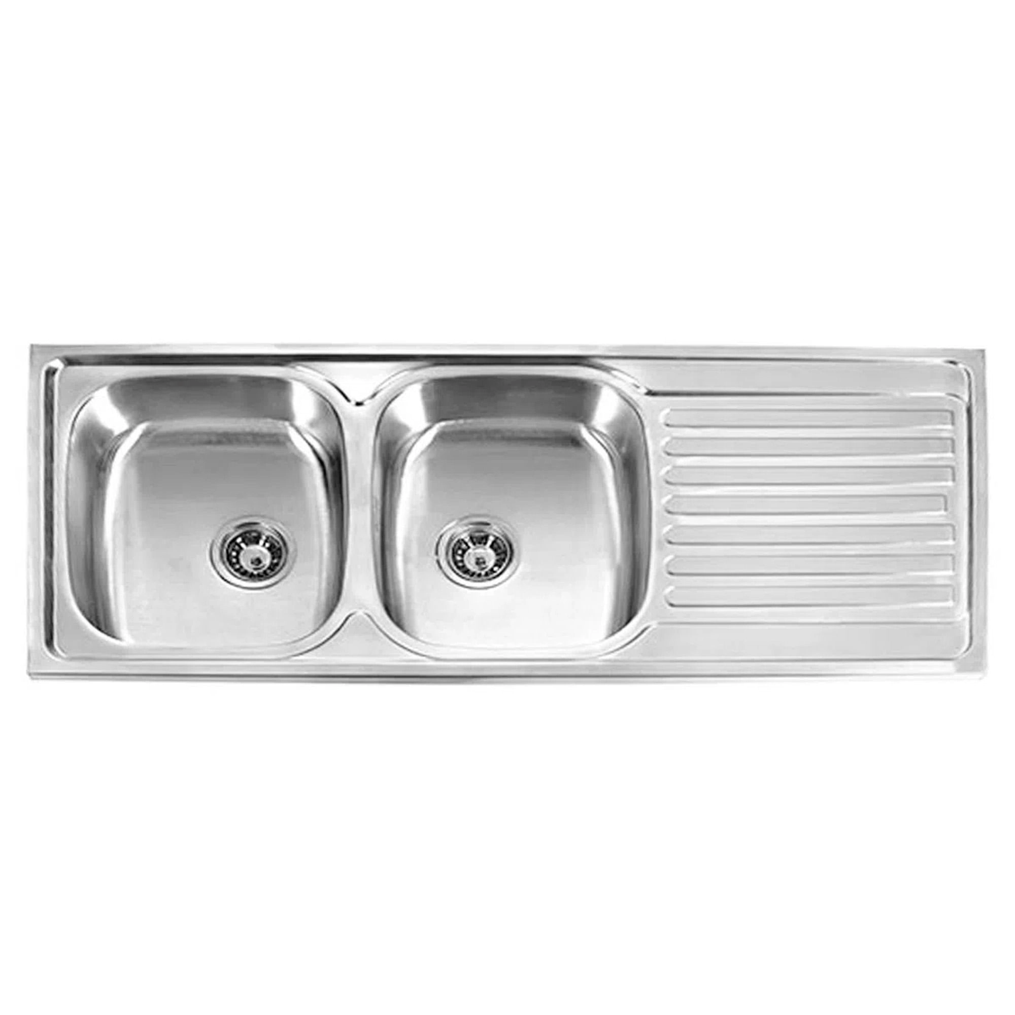 Lavaplatos Soho 2 Cubetas con Escurridor Acero 500x1200x175 mm