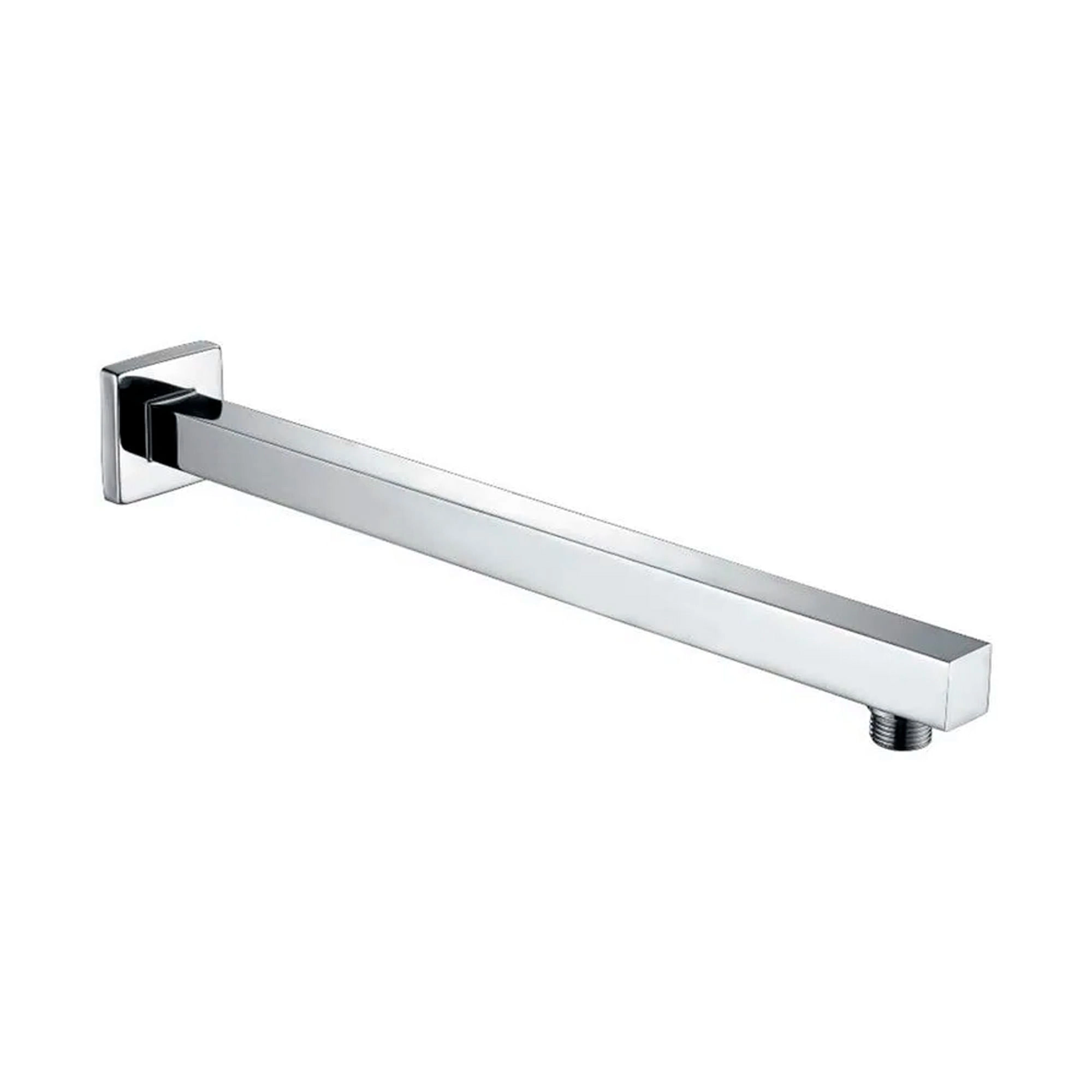 Brazo Ducha a Muro Cuadrado Cromado 400 mm