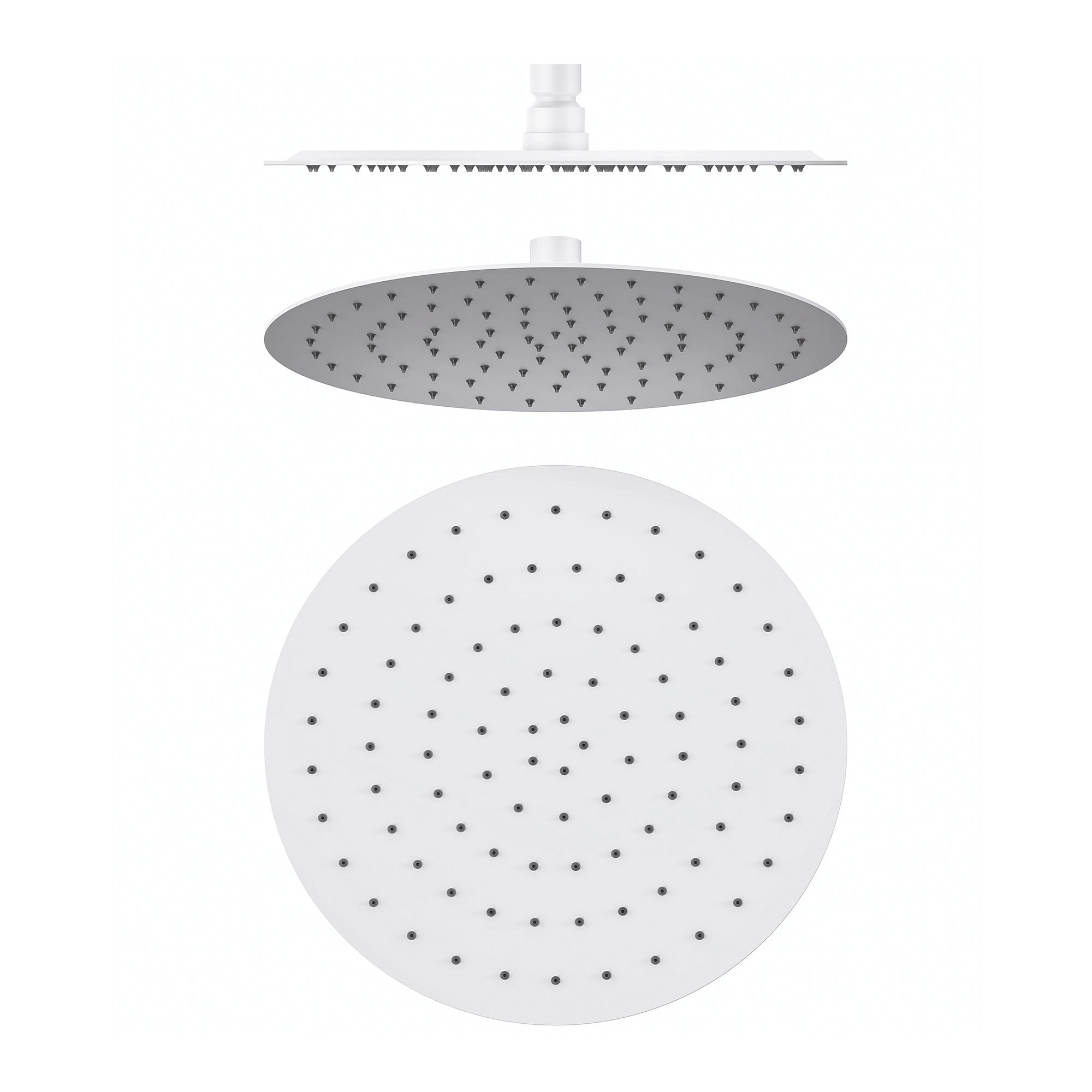 Plato Ducha Urban Redondo 25 cm 1 Jet sin Brazo Blanco Mate