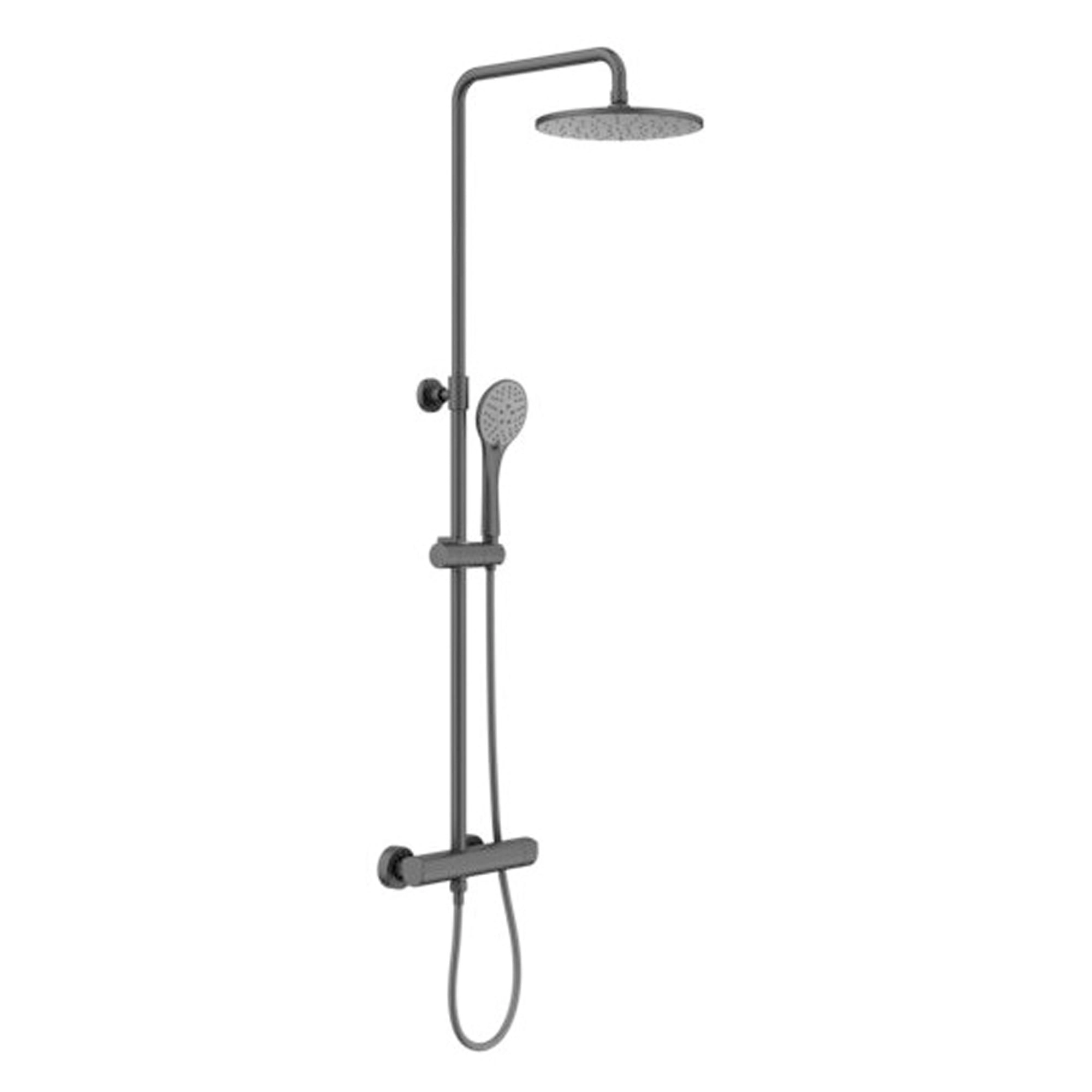 Columna Ducha Kloe 23 cm Negro Mate