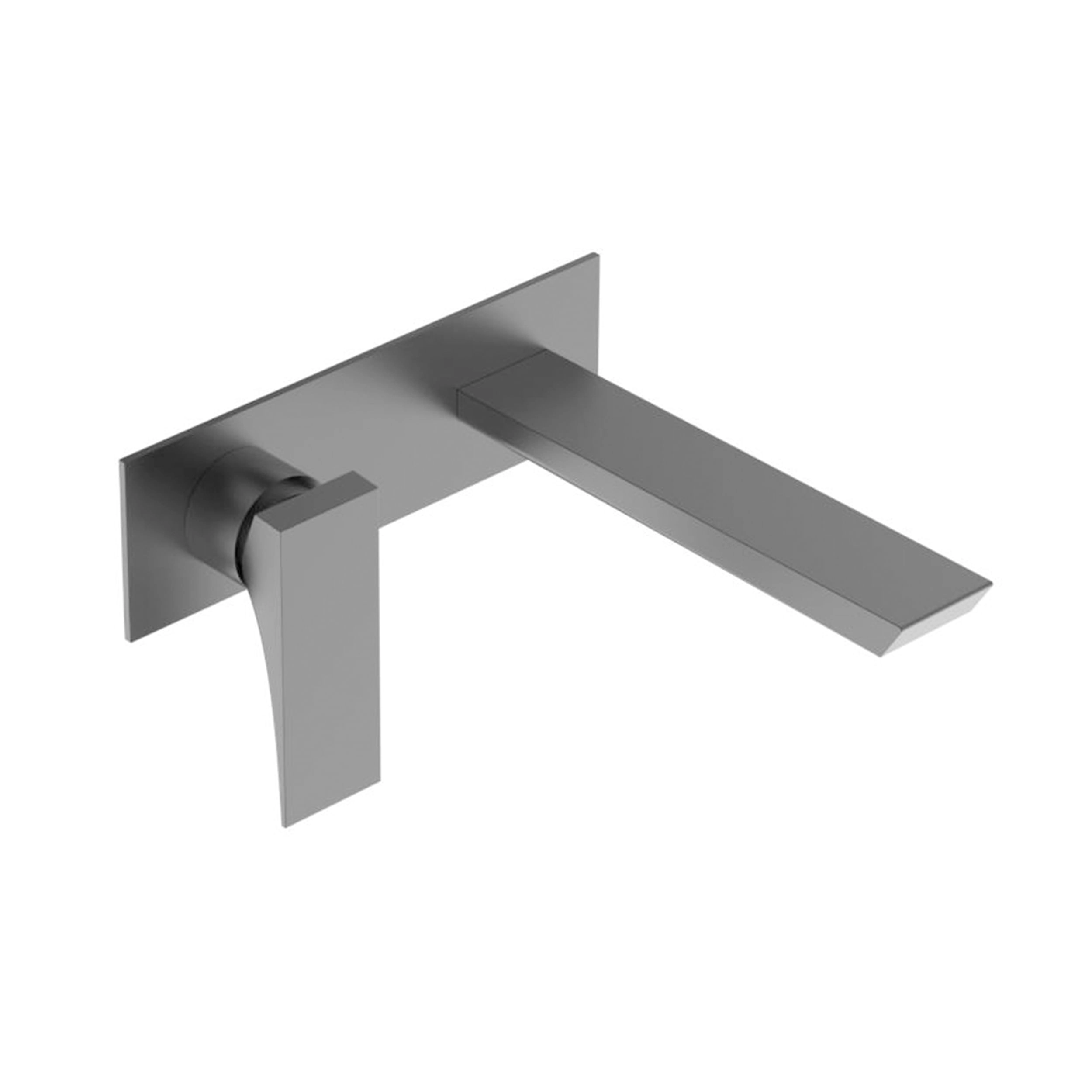 Grifería Lavamanos Kubika Baja Muro Coldstart 19 cm Negro Mate
