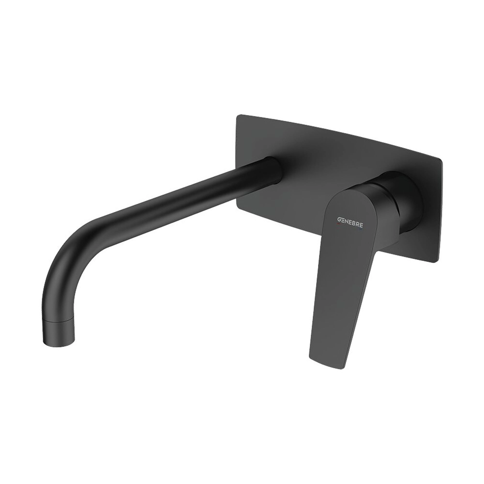 Grifería Lavamanos Kloe Muro 22 cm S/Desagüe Negro Mate