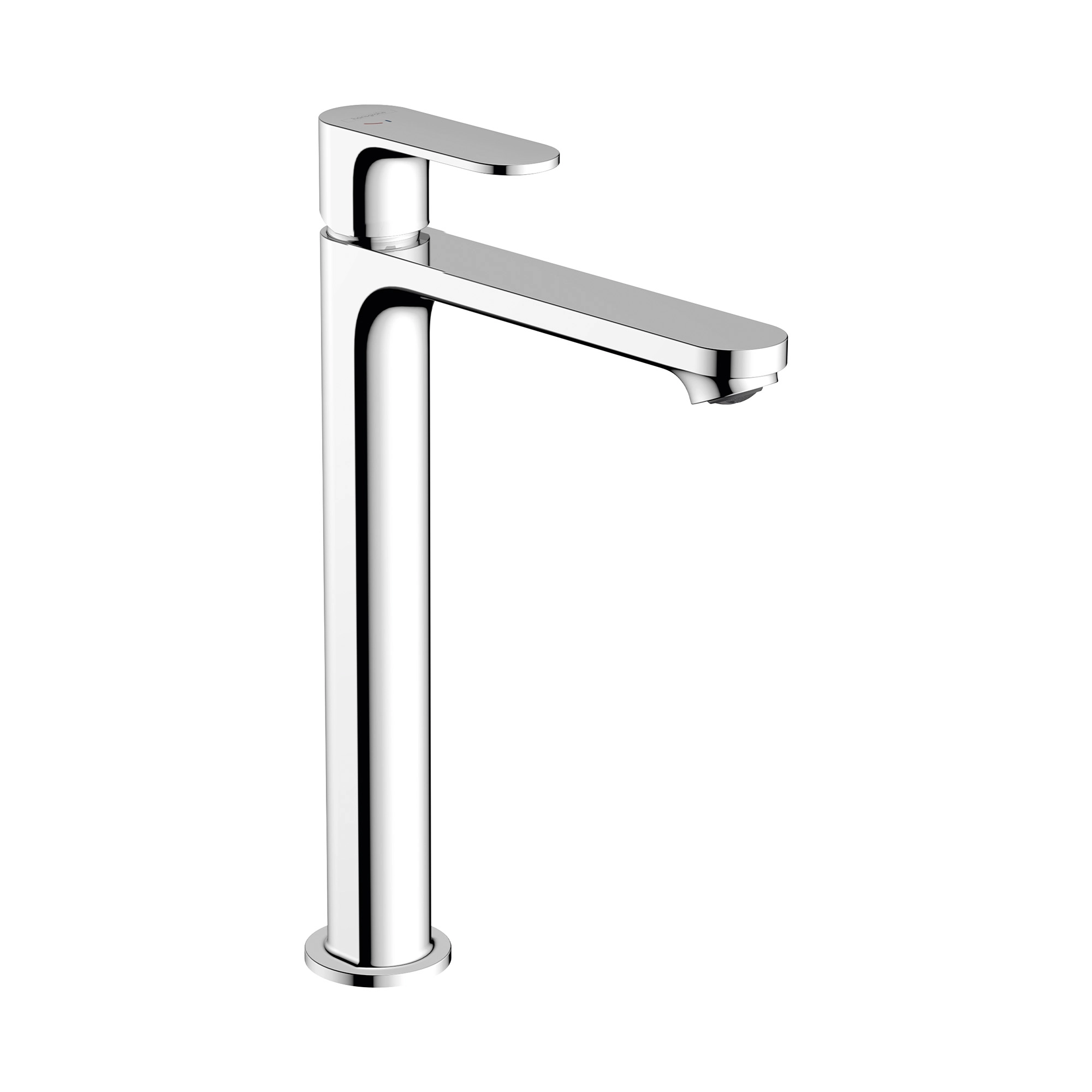 Grifería Lavamanos Rebris Alta 24 cm Coolstart S/Desagüe 72582000 Cromo