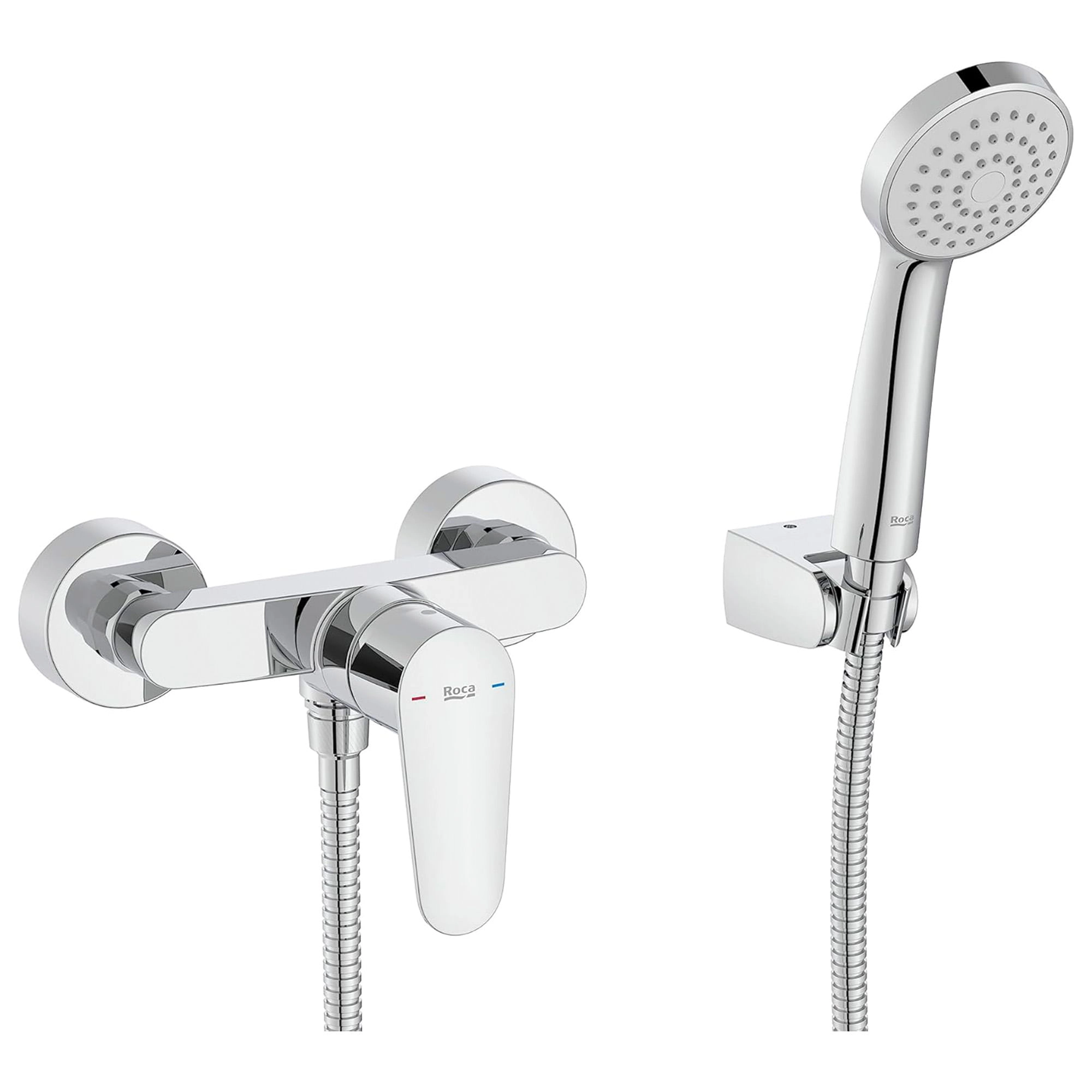 Grifería Ducha Victoria Plus Mural Expuesta 1 Vía C/Set Soporte Ducha A5A204FC00 Cromo