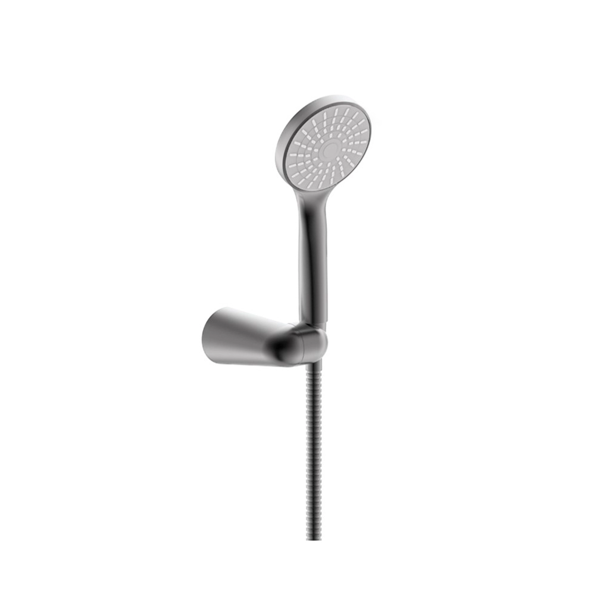 Set Soporte Ducha Boston Level Con Ducha Fono Gun Grey