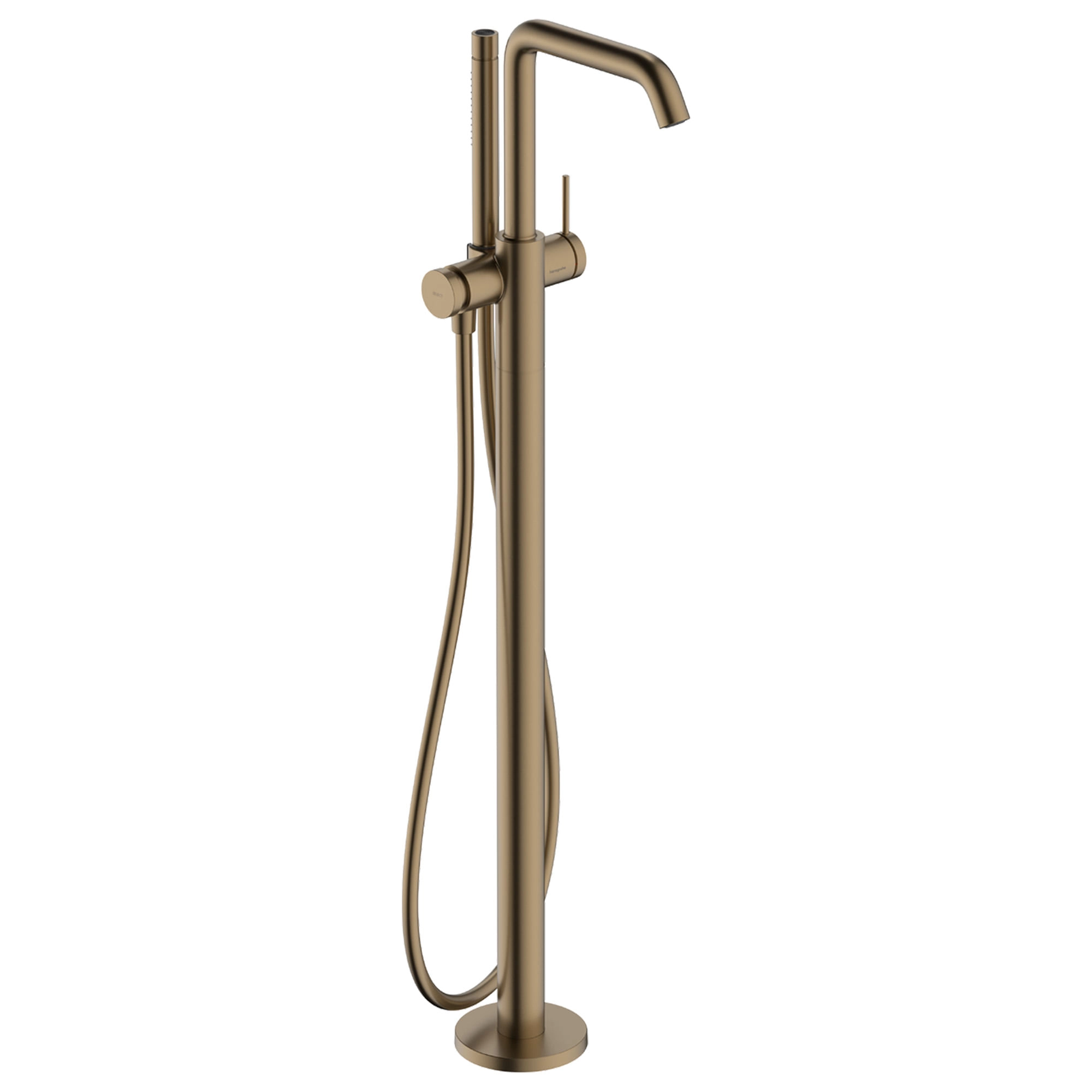 Grifería Tina Pie Tecturis S con Set Soporte Ducha 73440140 Brushed Bronze