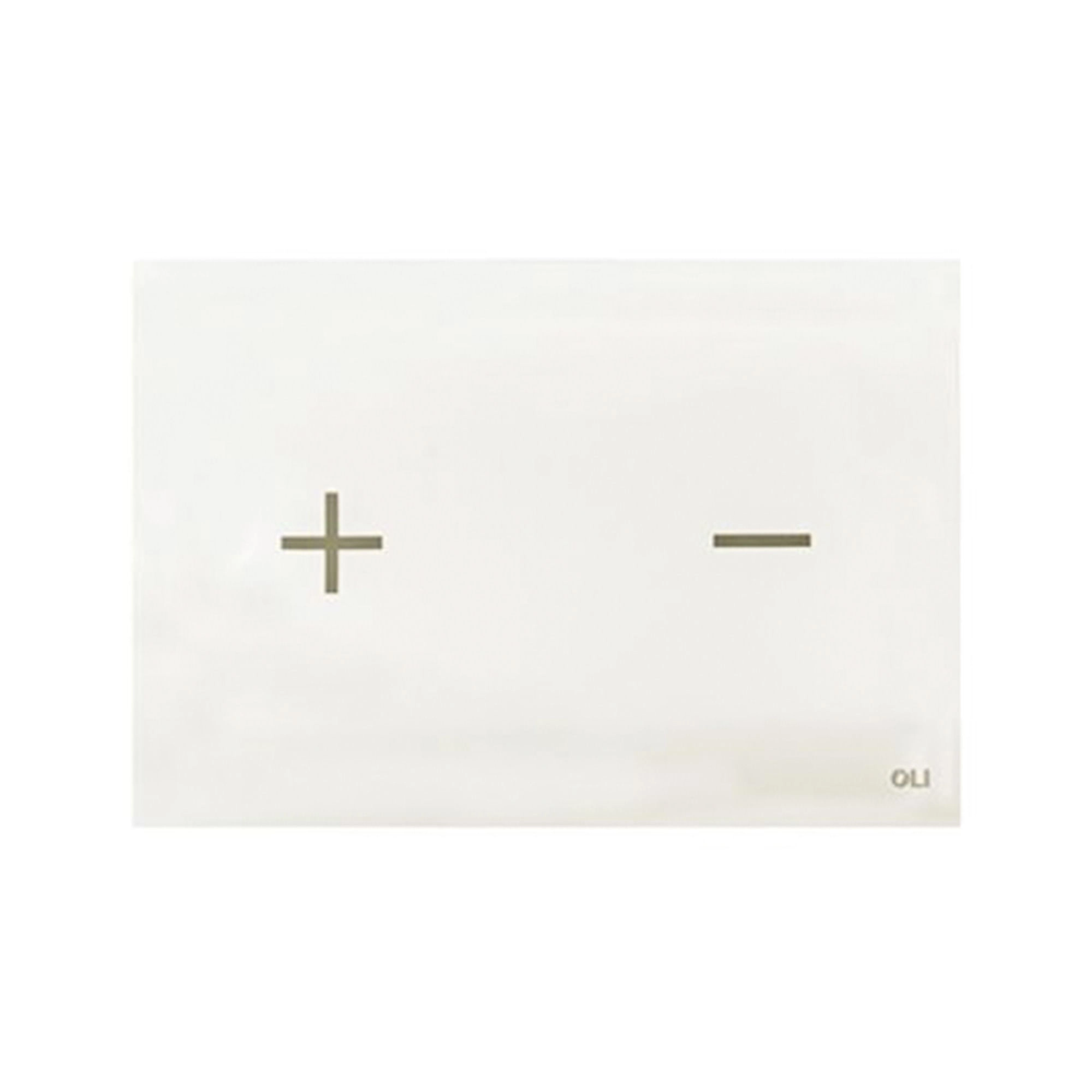 Placa De Accionamiento Glassy Doble Touchless White 250x175x4 mm
