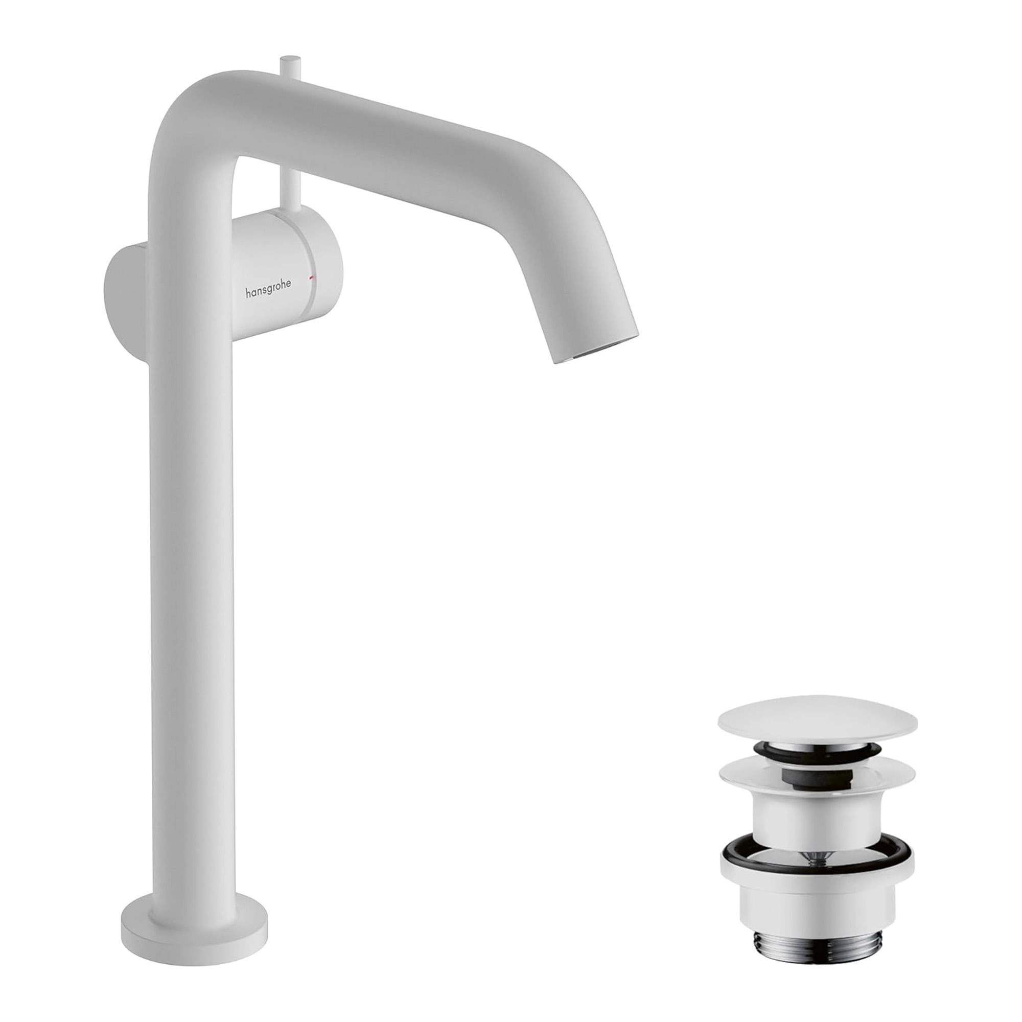 Griferia Lavamanos Tecturis S Lateral 24 Cm Coldstart 73370700 Blanco Mate
