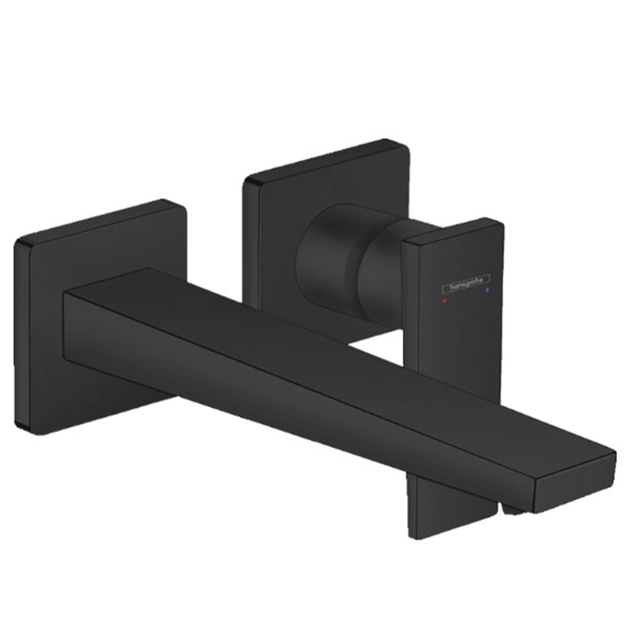 Grifería Lavamanos Metropol Muro 23 cm con Desagüe 32526670 Negro Mate