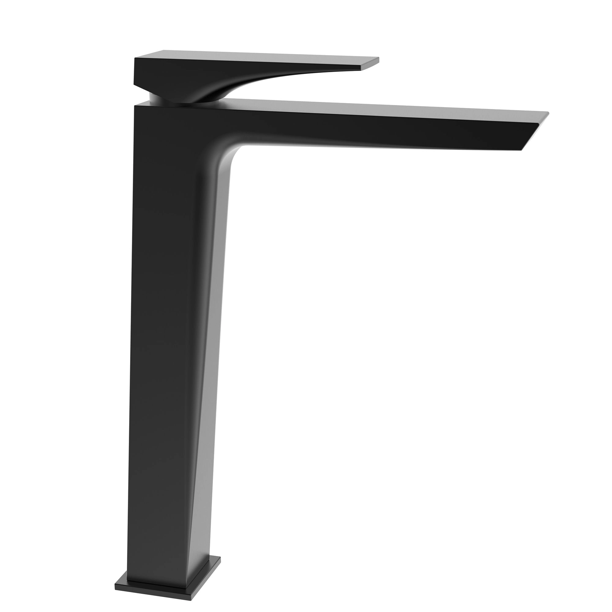 Grifería Lavamanos Kubika Alta 25 cm Coldstart Negro Mate