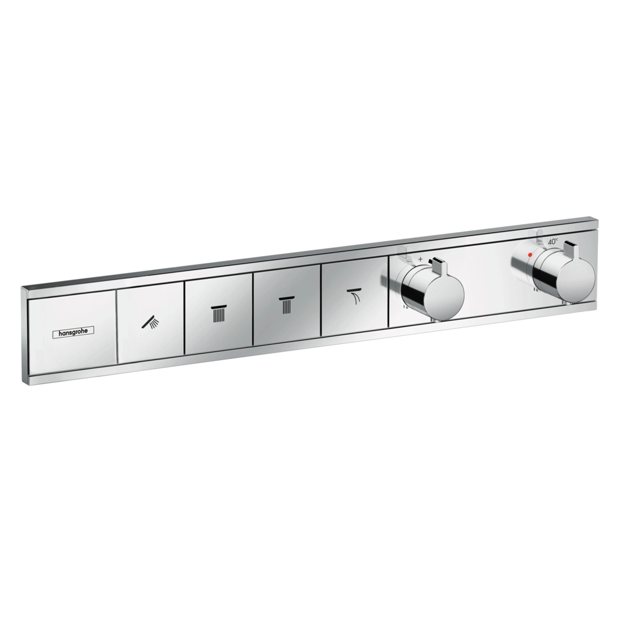 Mezclador Rainselect Cuatro Vías sin Cuerpo Interno Cromado