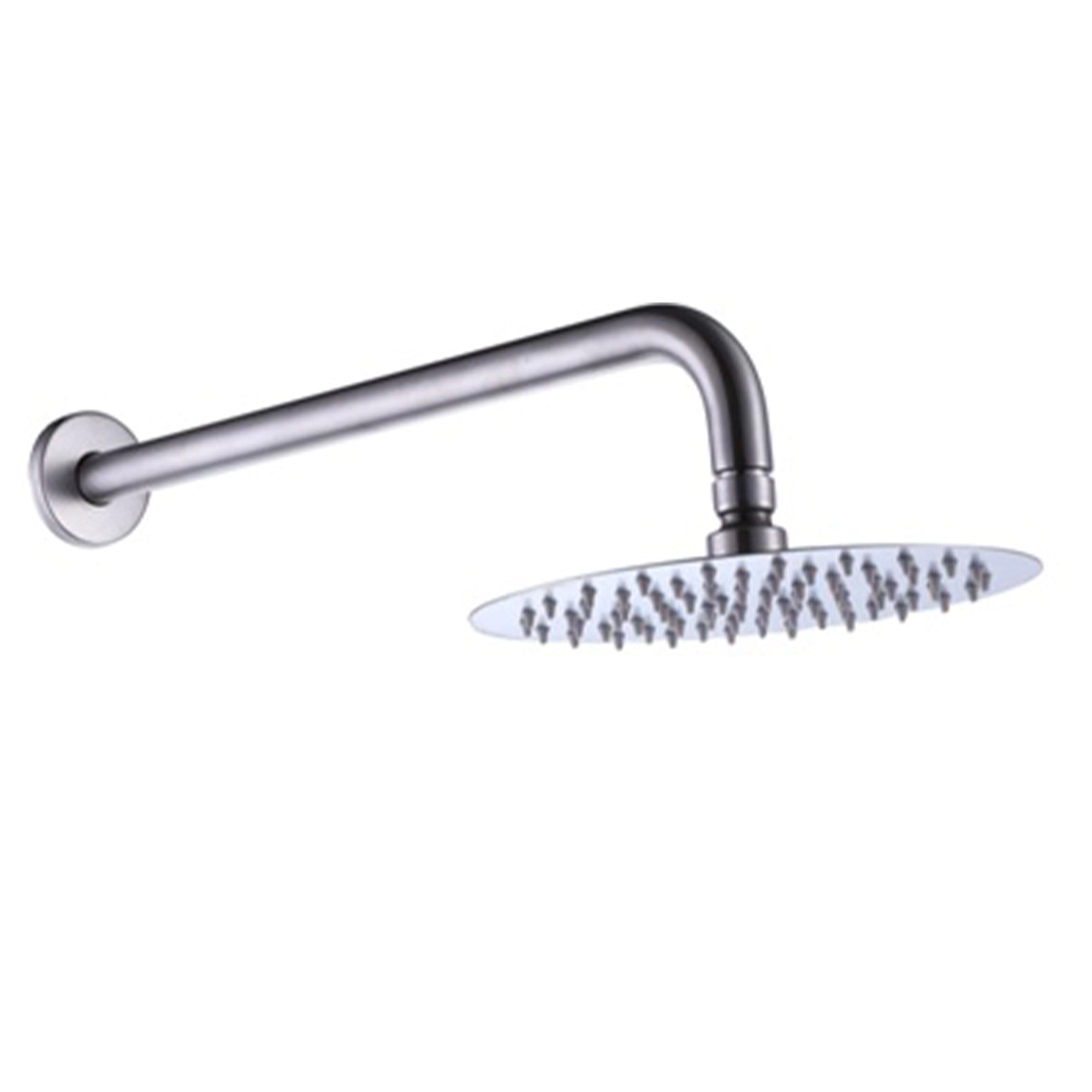 Plato Ducha New Home Redondo 20 cm 1 Jet C/Brazo Brushed