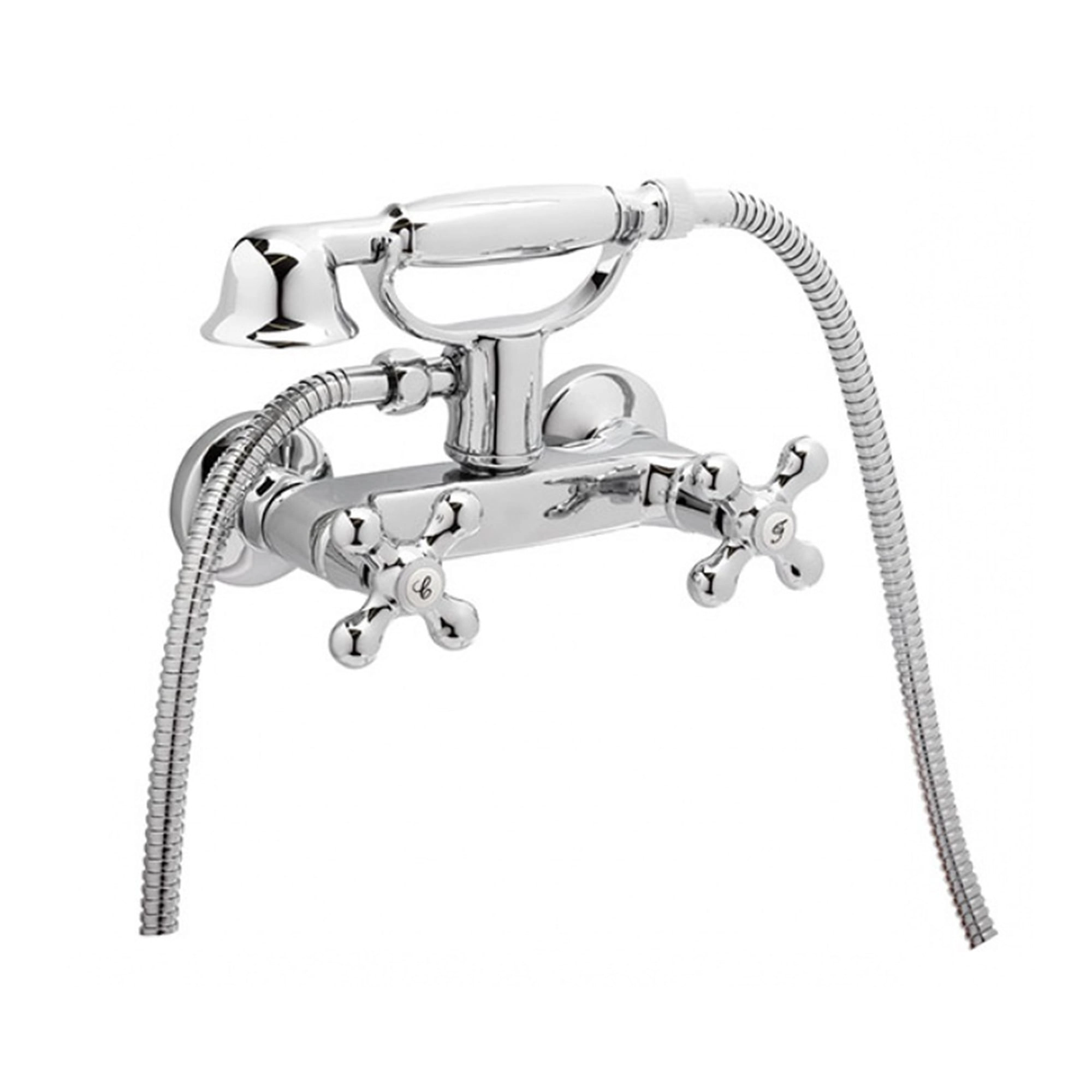 Grifería Ducha New Regent Expuesta Con Set Soporte Ducha Cromada