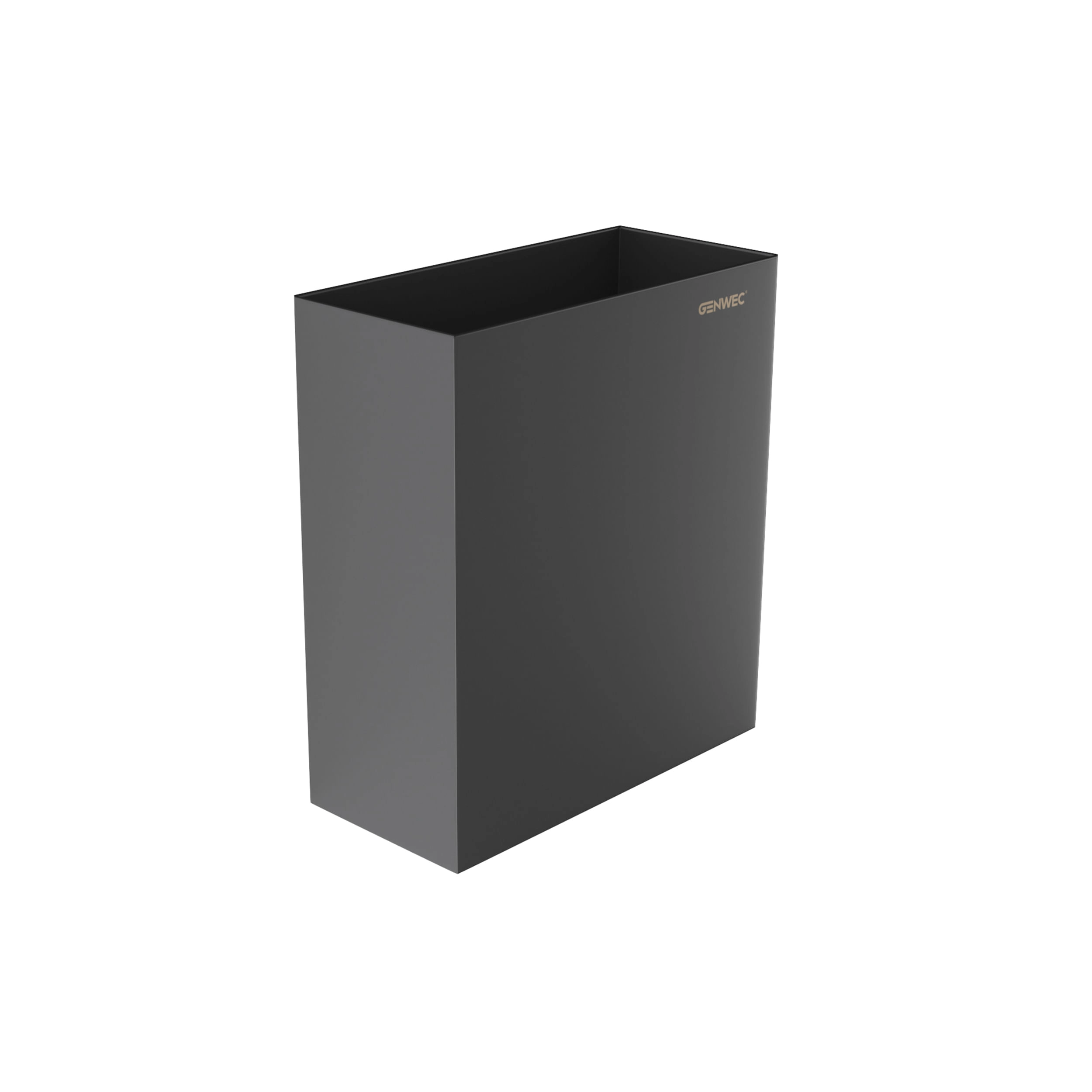 Basurero Pompei Acero Inoxidable 304 Negro