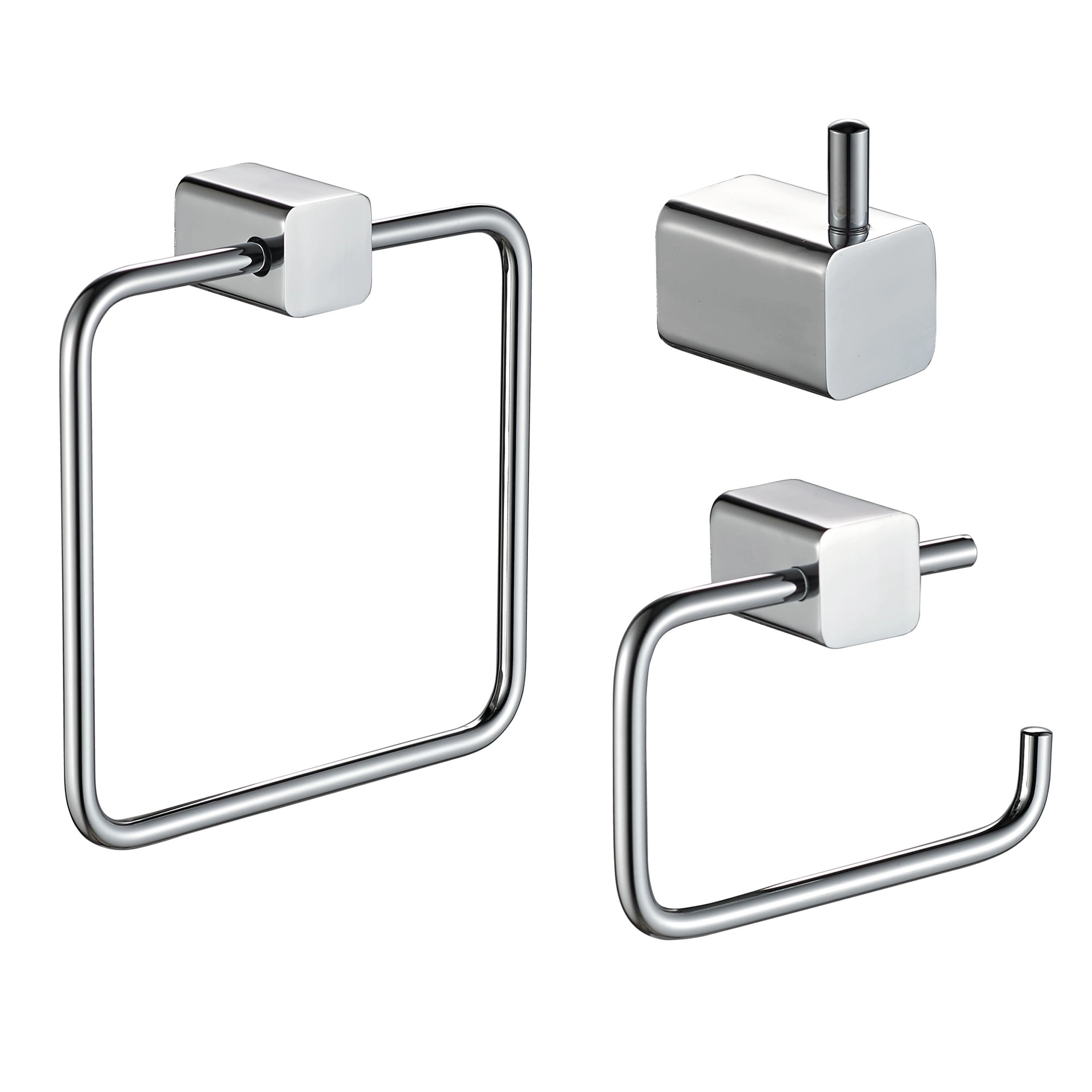Set de Accesorios de Baño Life Zinc Cromado 16x4.5x16.5 cm